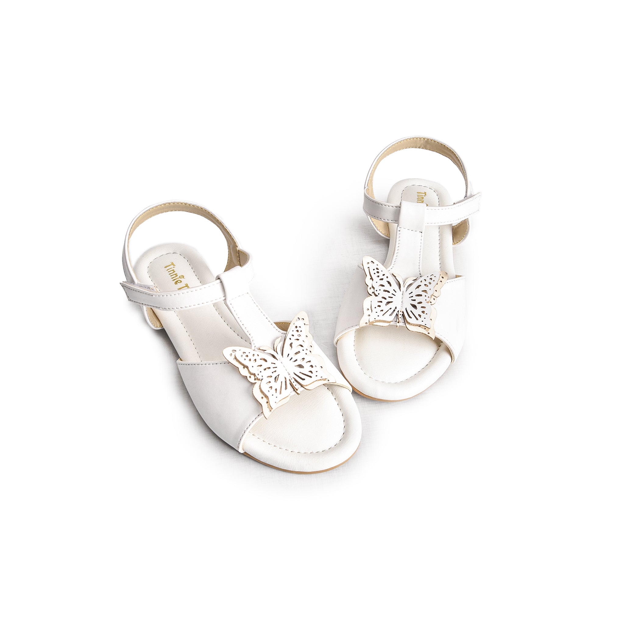 Pearl White Butterfly Sandals