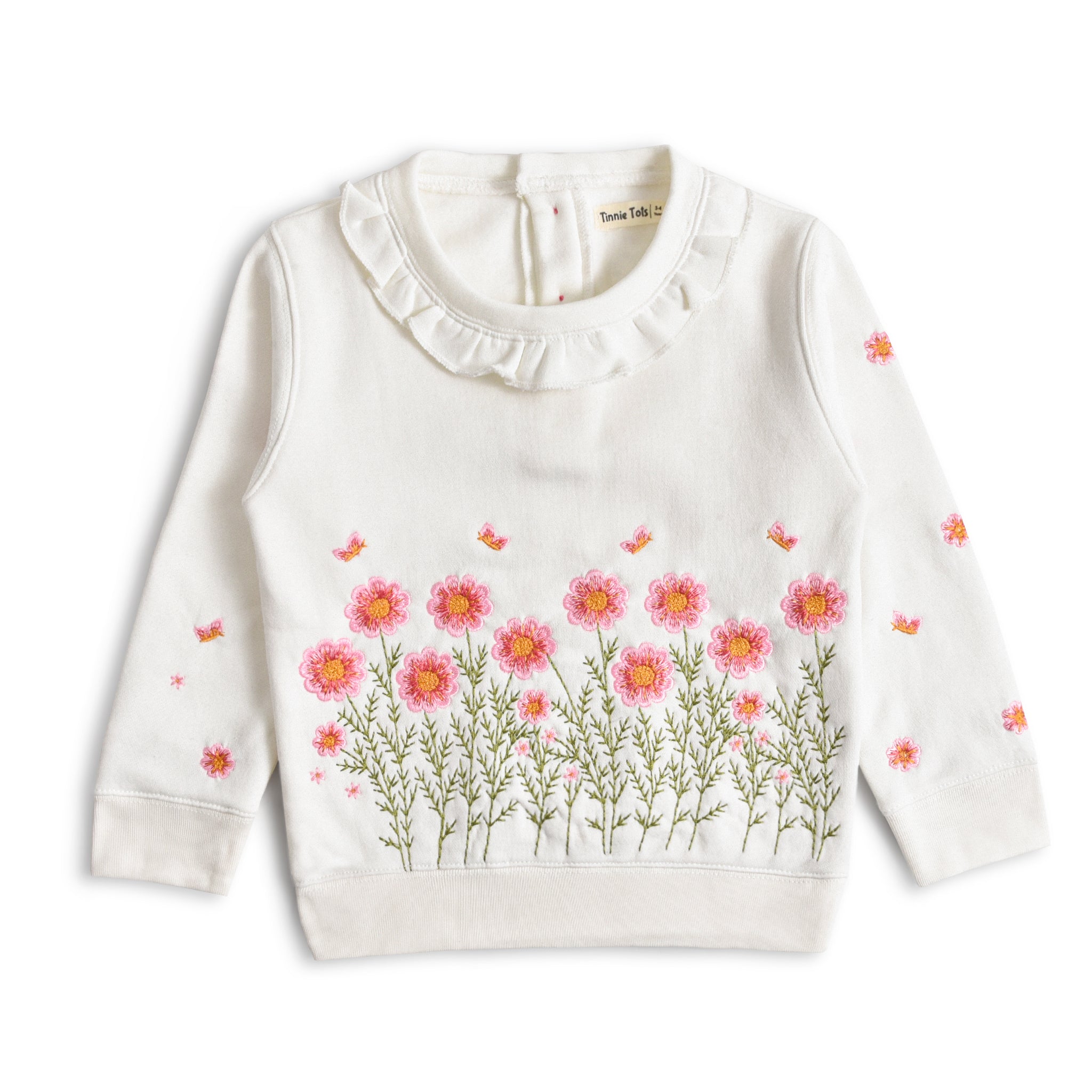 Floral Embroidered Sweatshirt