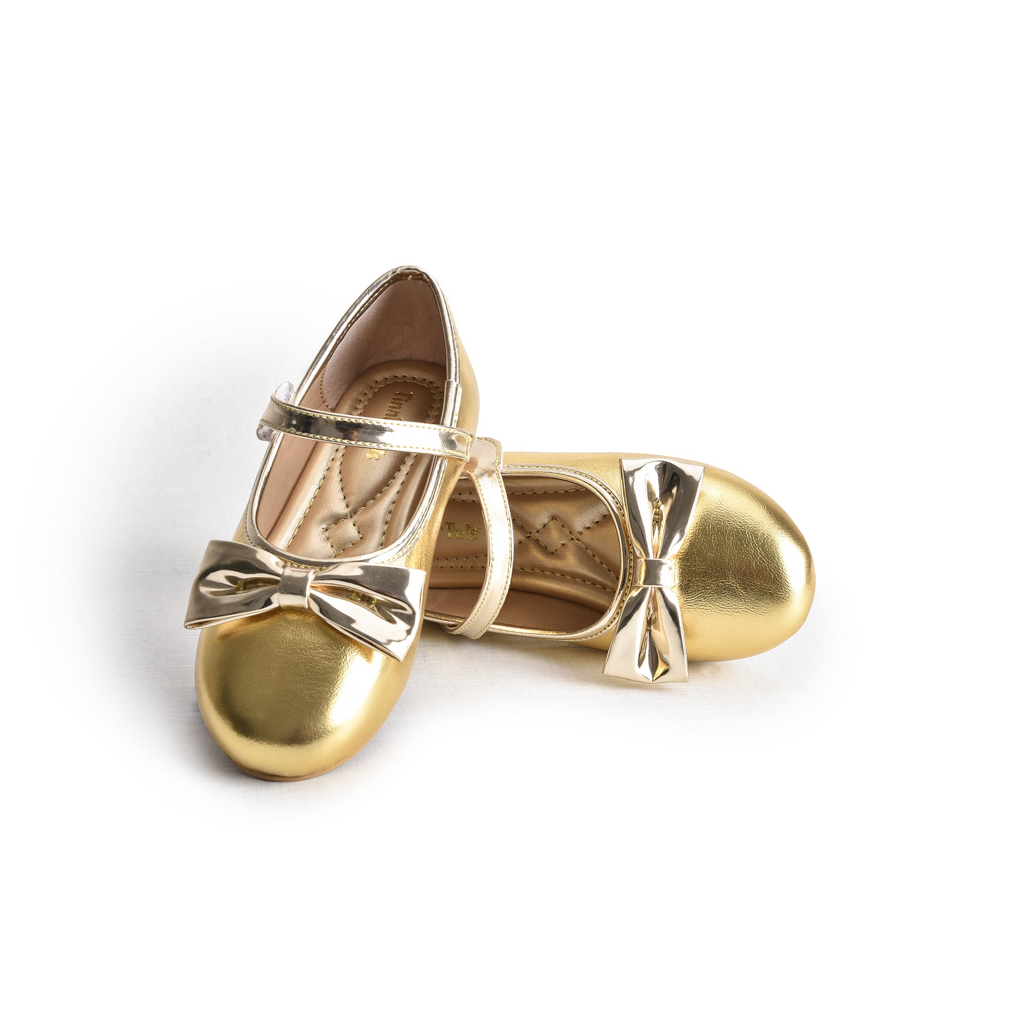 Gold Metallic Mary Jane Shoes