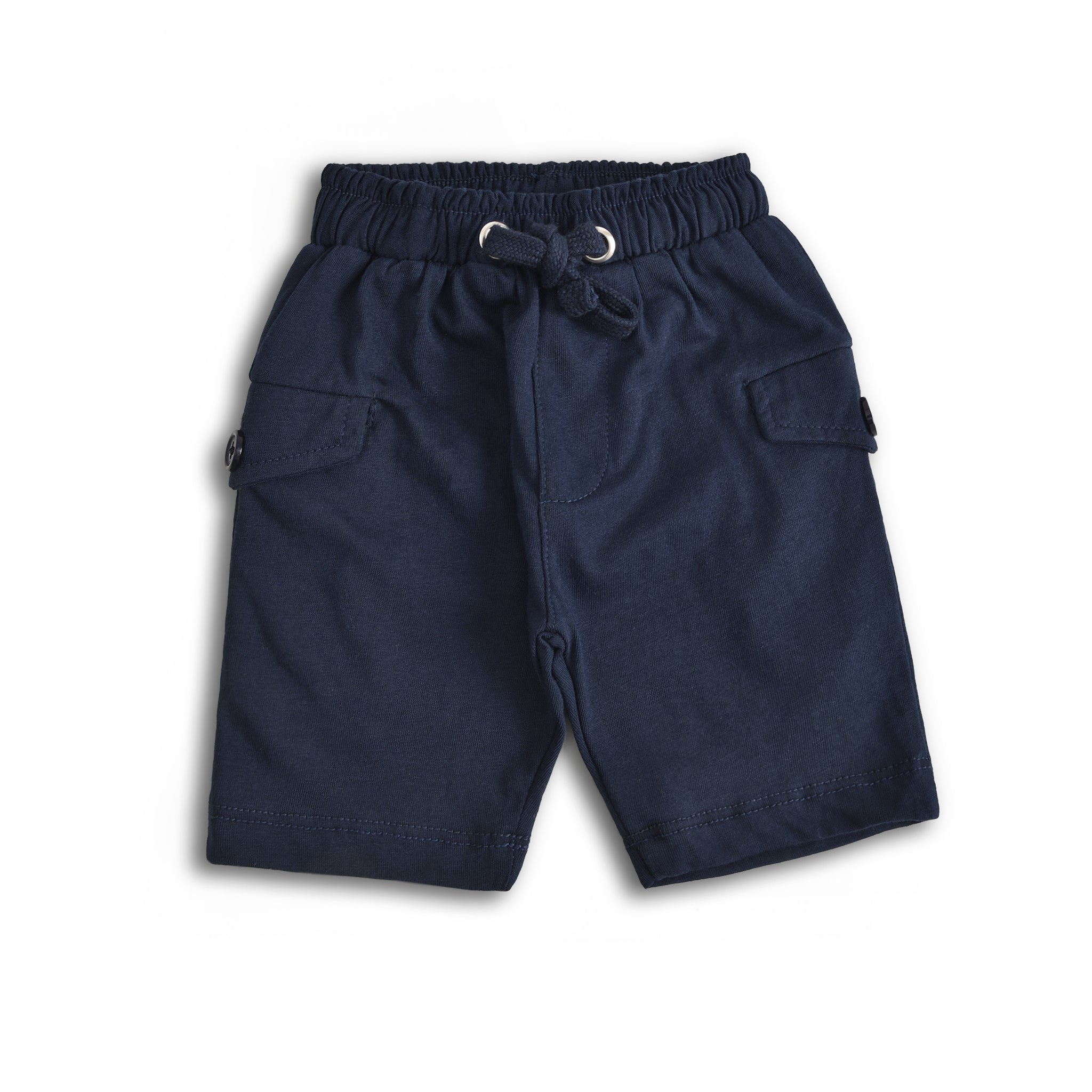 Navy Knitted Shorts