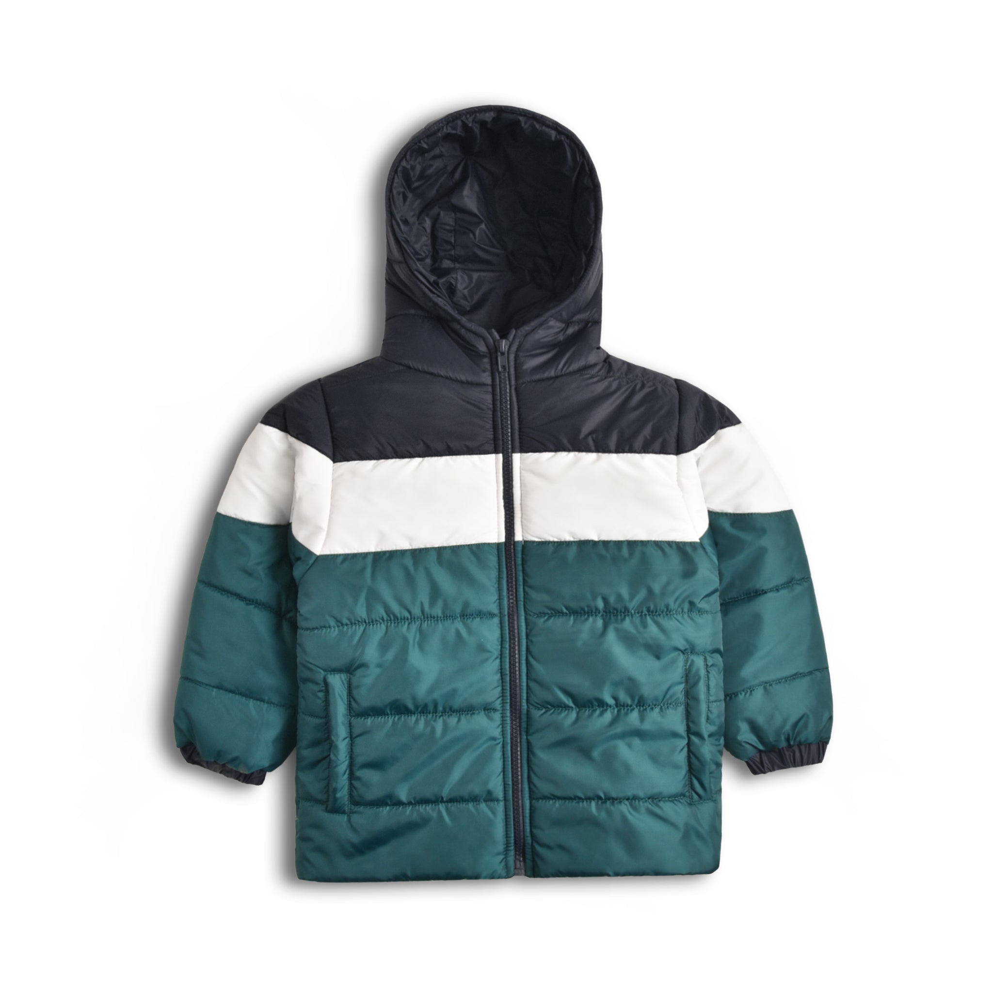 Teal & Blue Puffer Jacket