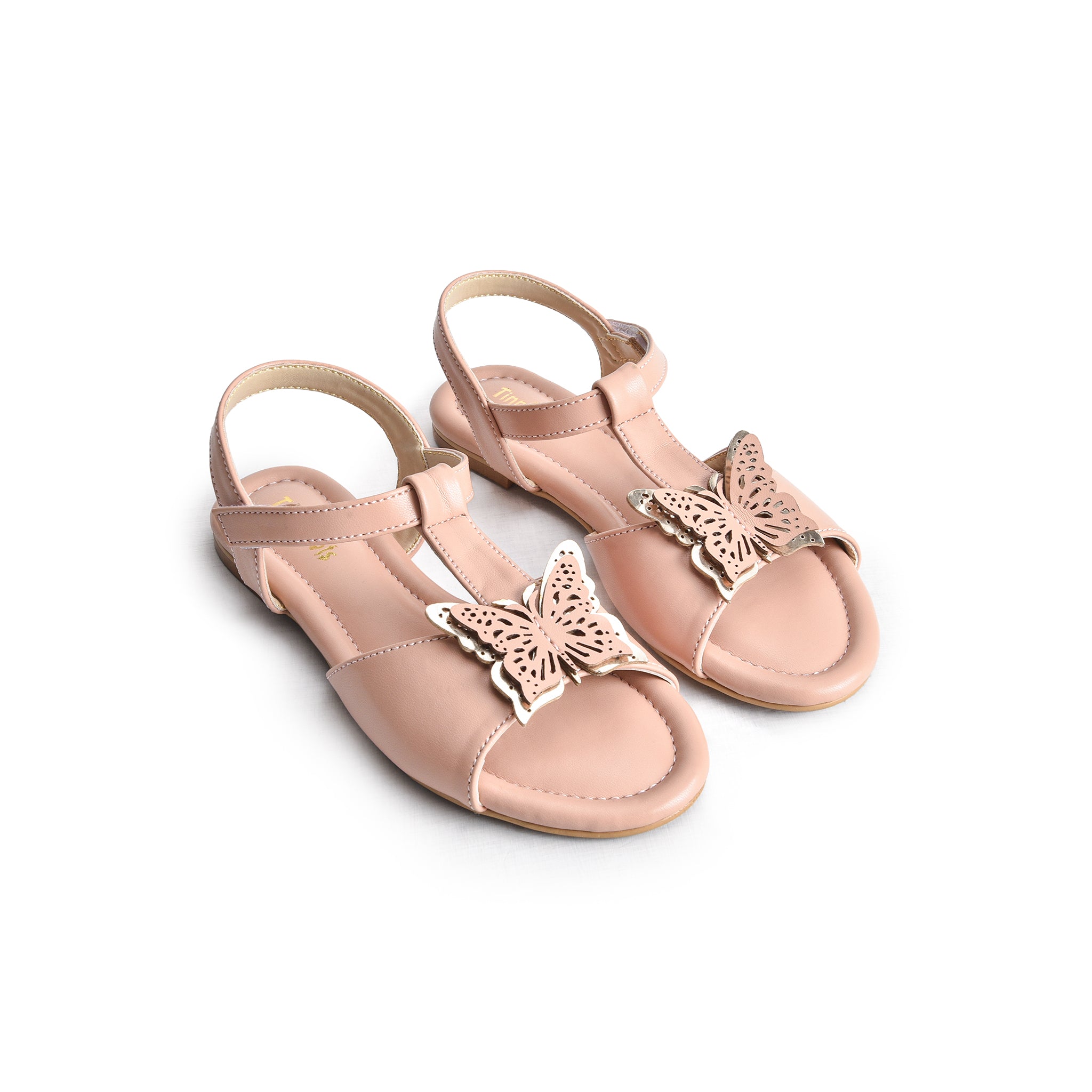 Nude Pink Butterfly Sandals