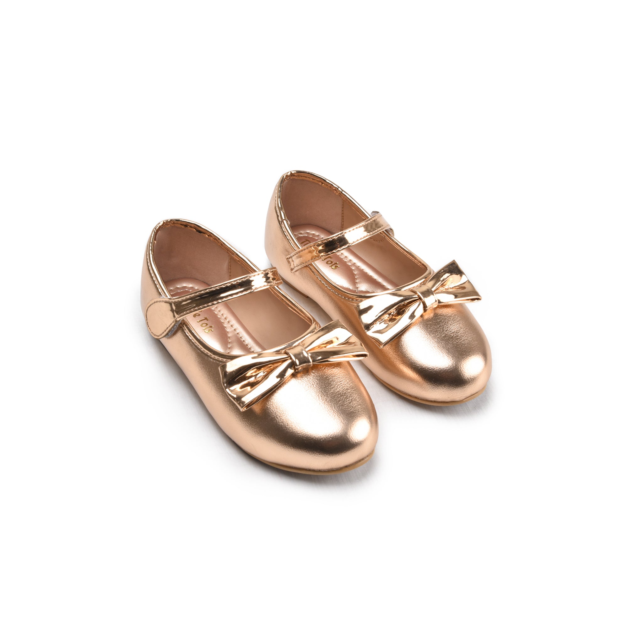 Rose Gold Metallic Mary Jane Shoes