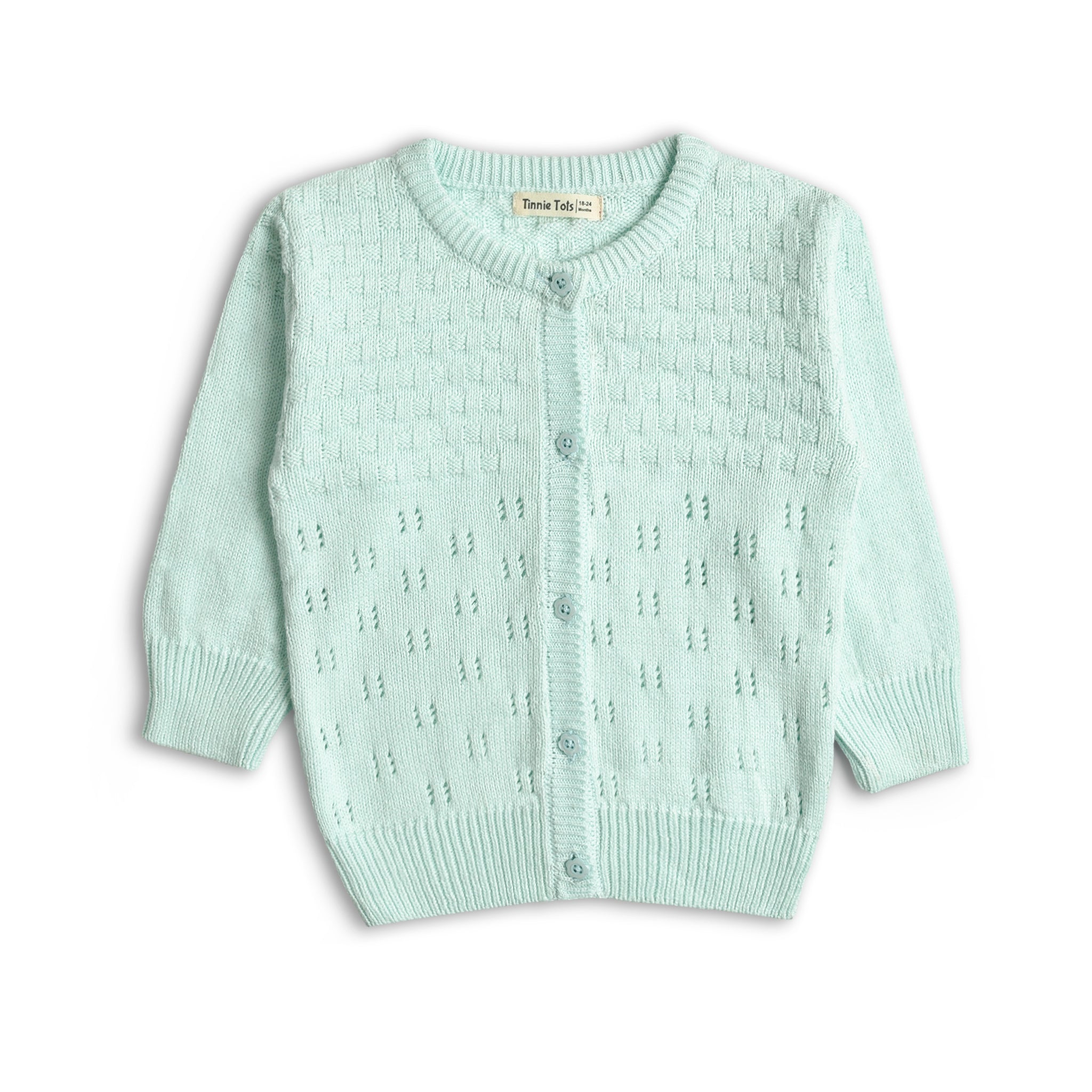 Pastel Mint Cardigan Sweater