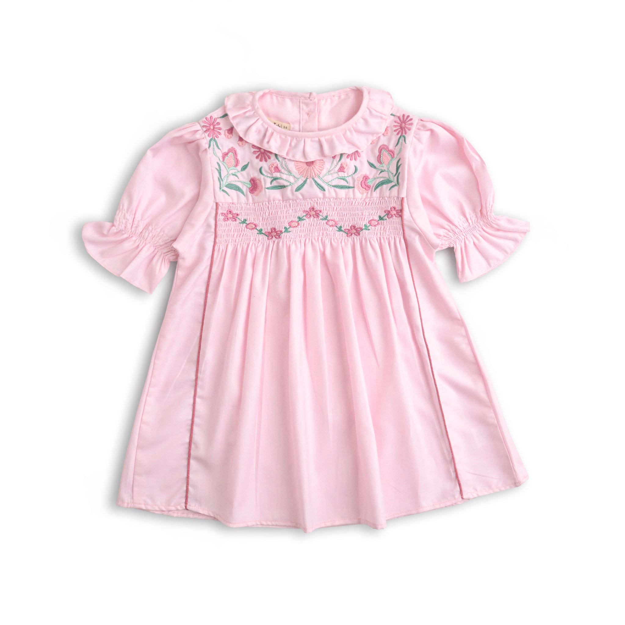 Barbie Embroidered Smocked Dress