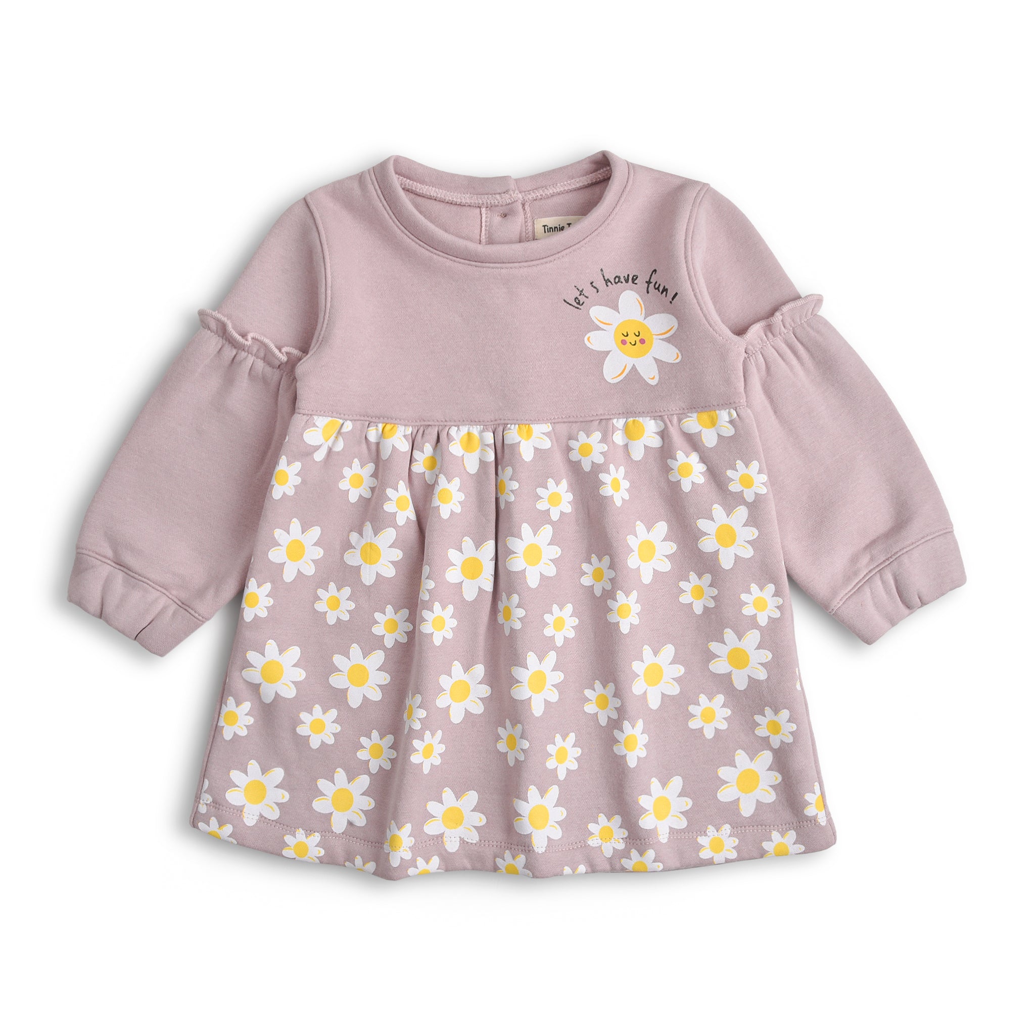 Powder Pink Daisy Sweat Dress