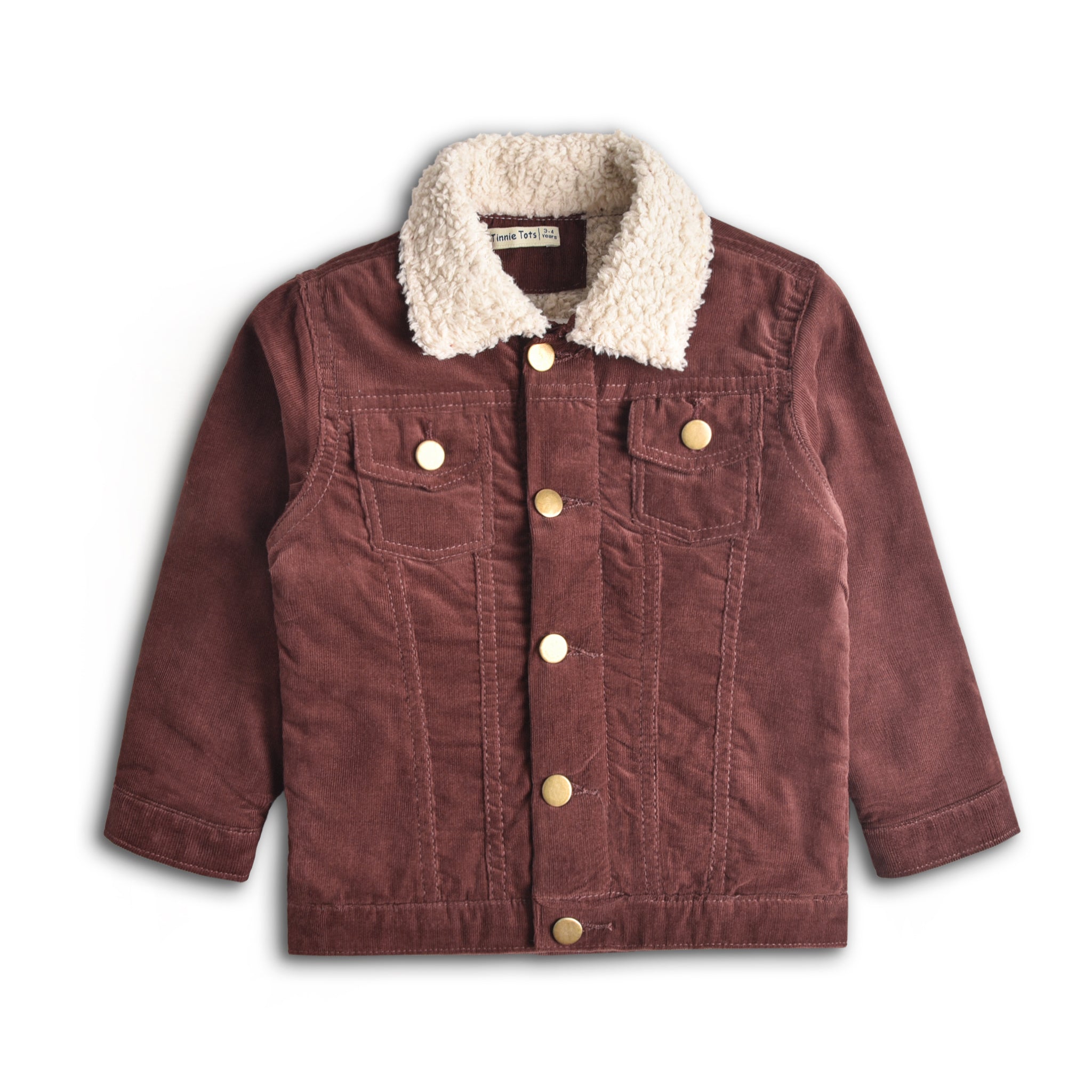 Brown Sherpa Corduroy Jacket