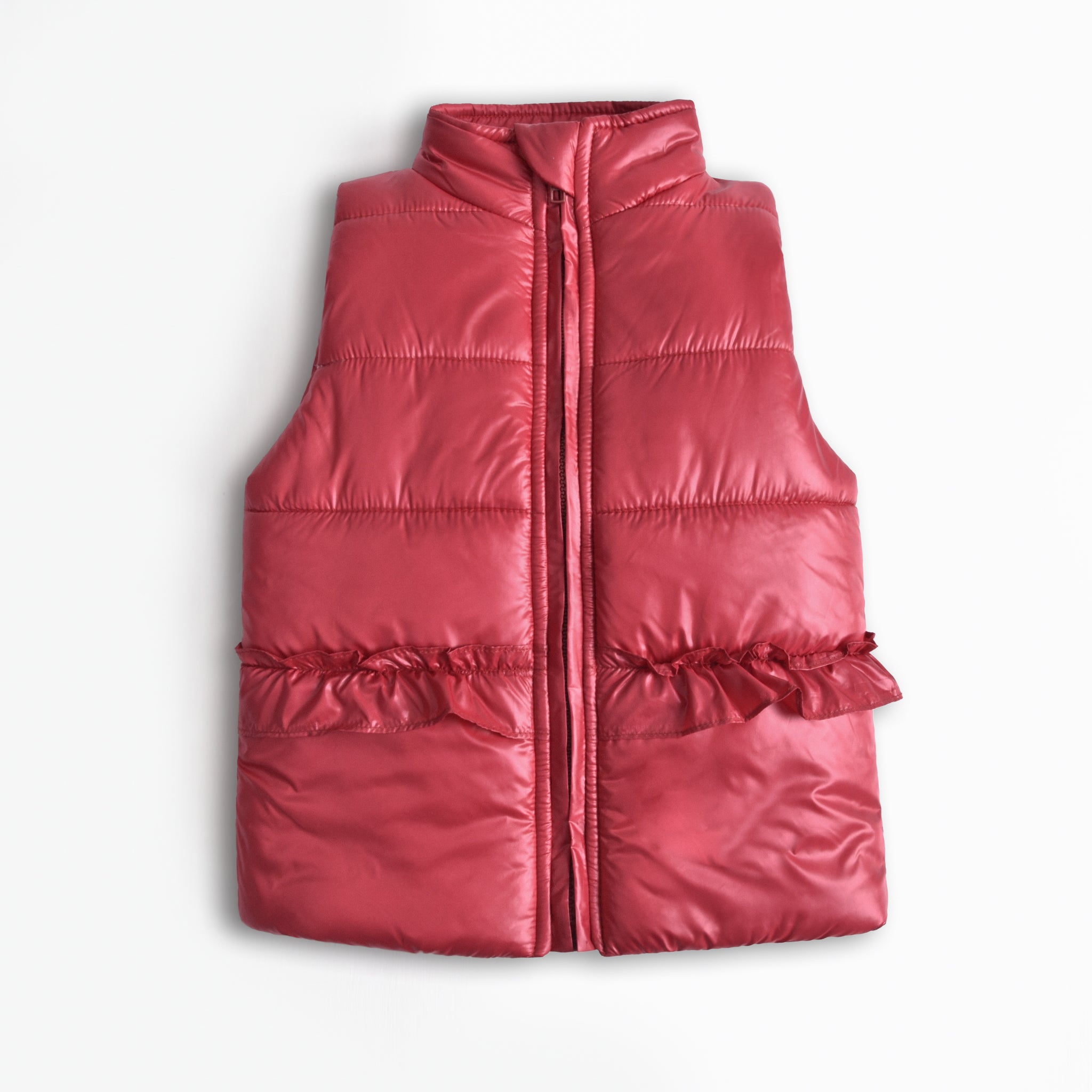 Scarlet Sleeveless Puffer Jacket