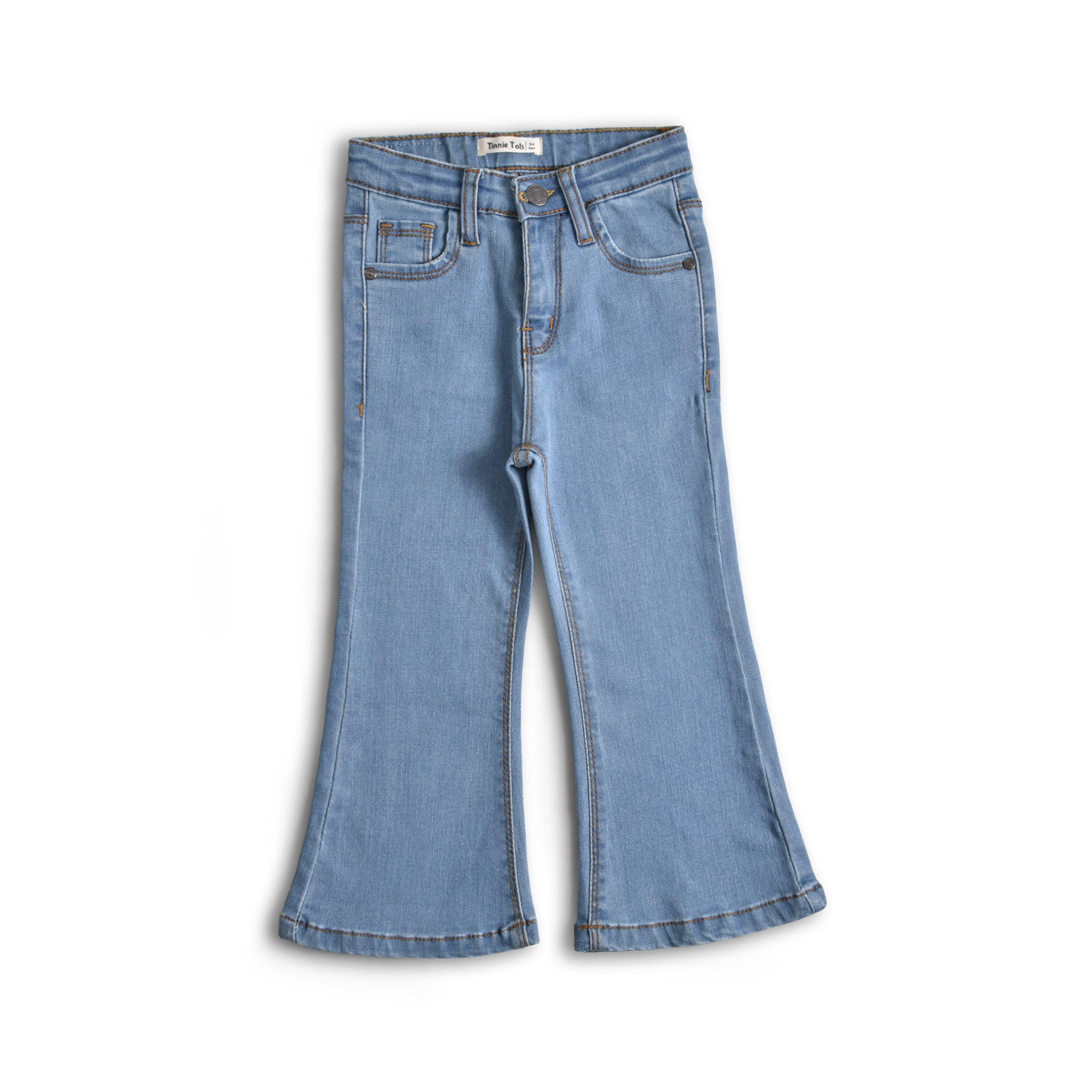 Light Wash Bell Bottom Jeans