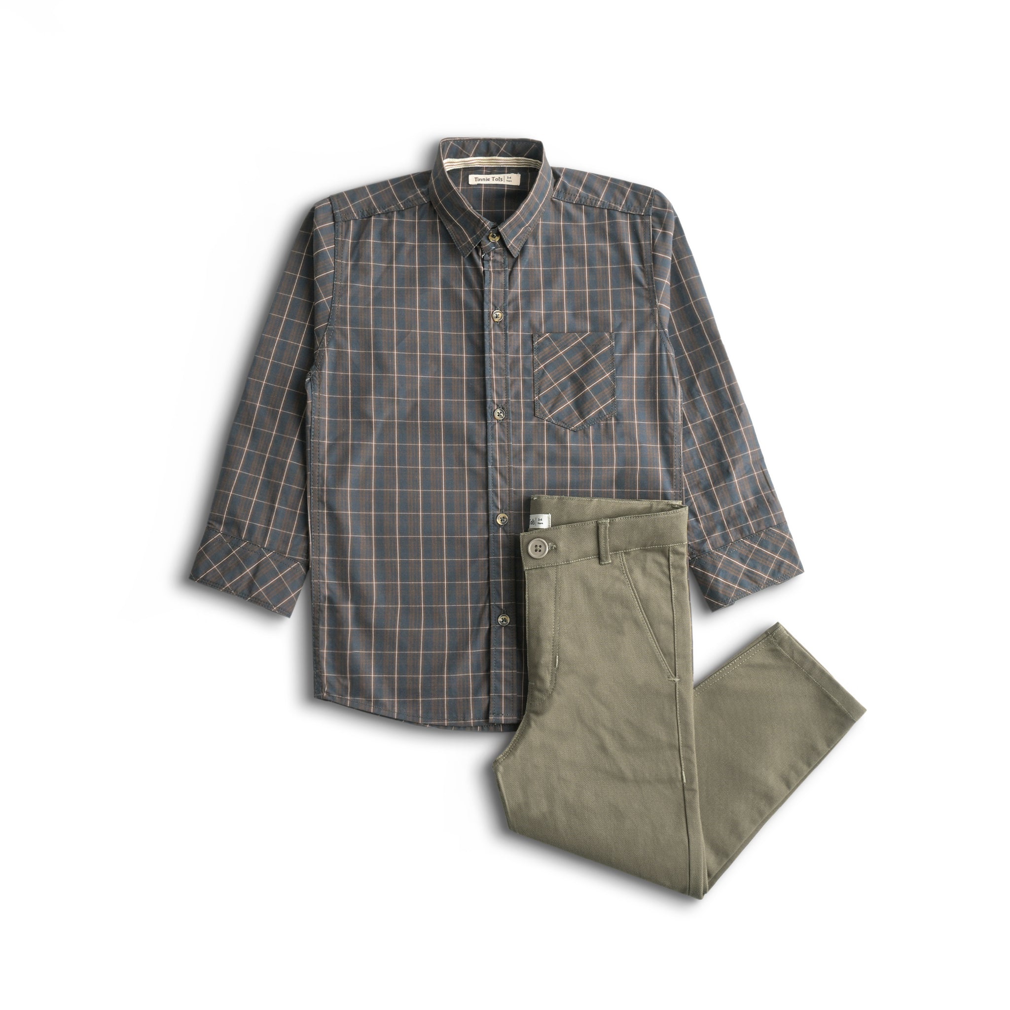 Khaki Boys 2Pc Set