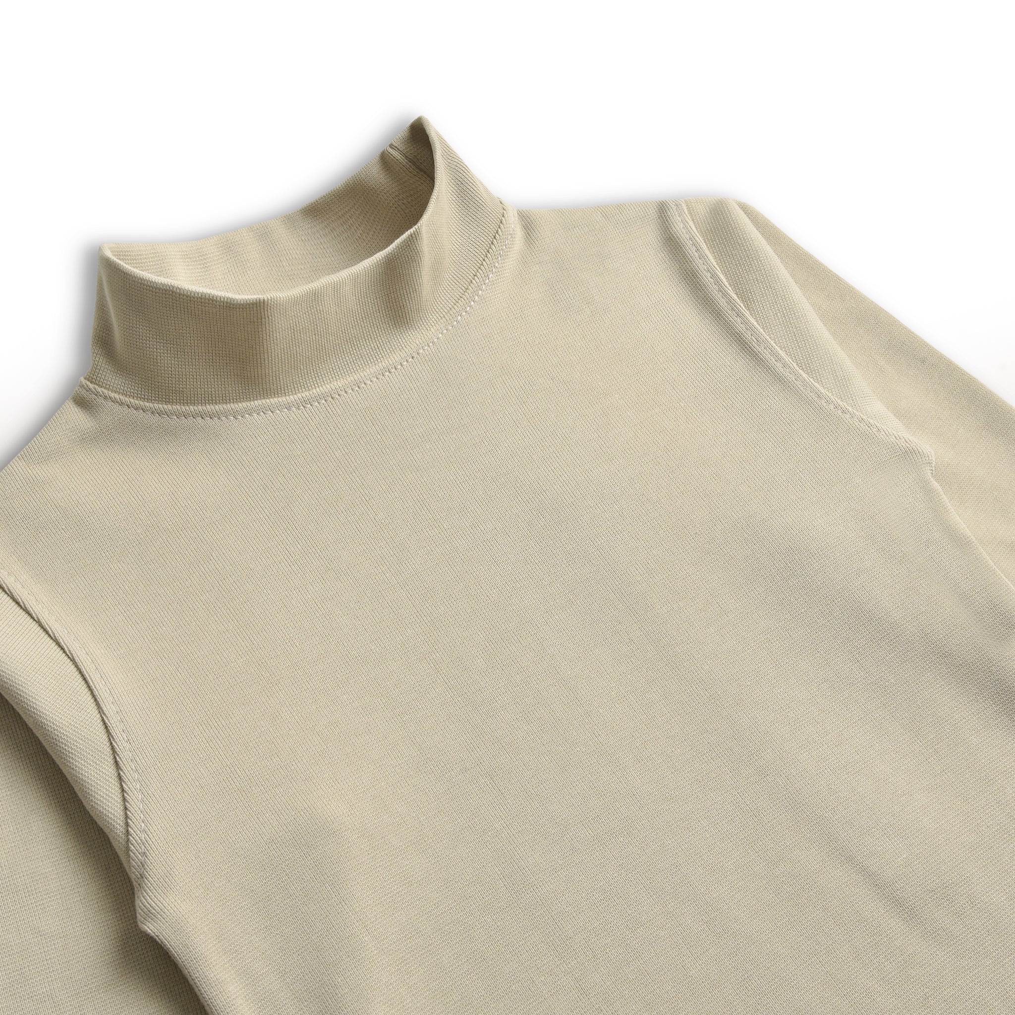 Dune Beige Mock Neck