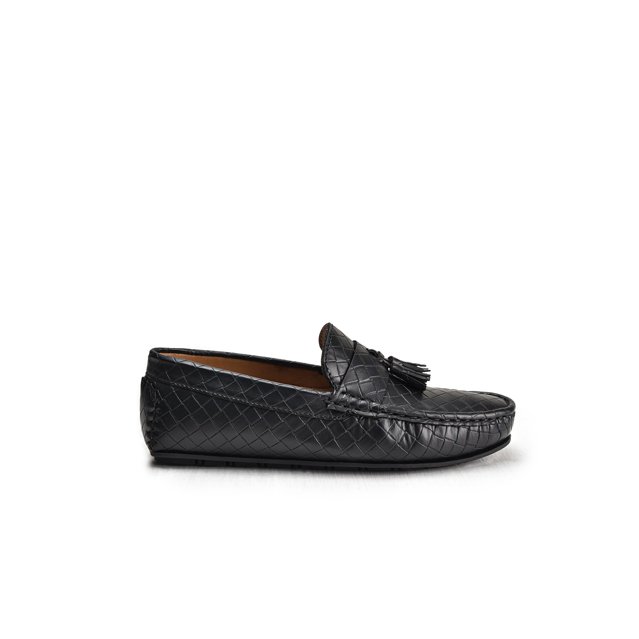 Black Smart Tassel Loafers