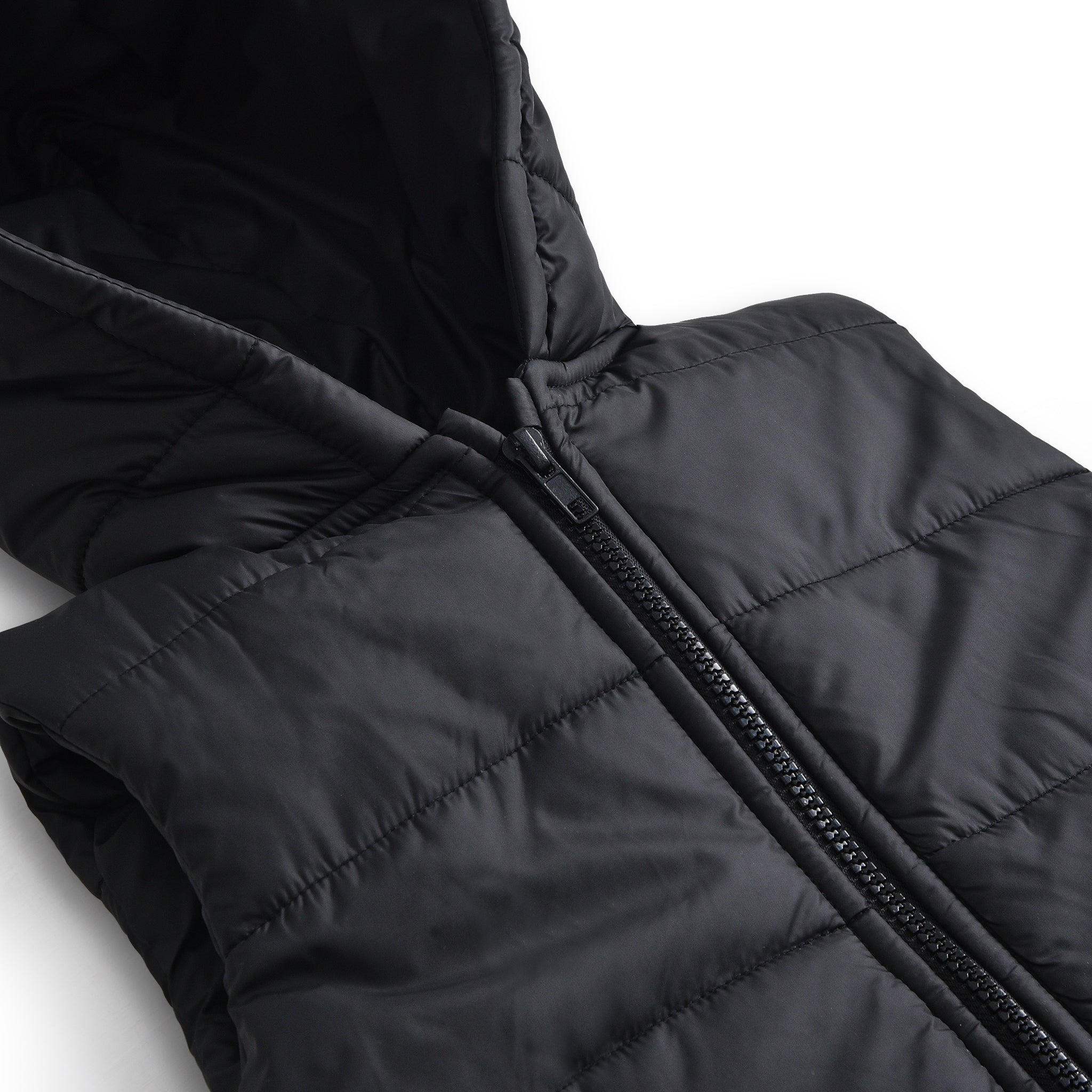 Black Sleeveless Puffer Jacket