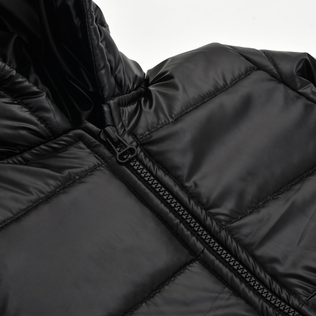 Jet Black Puffer Jacket – Tinnie Tots