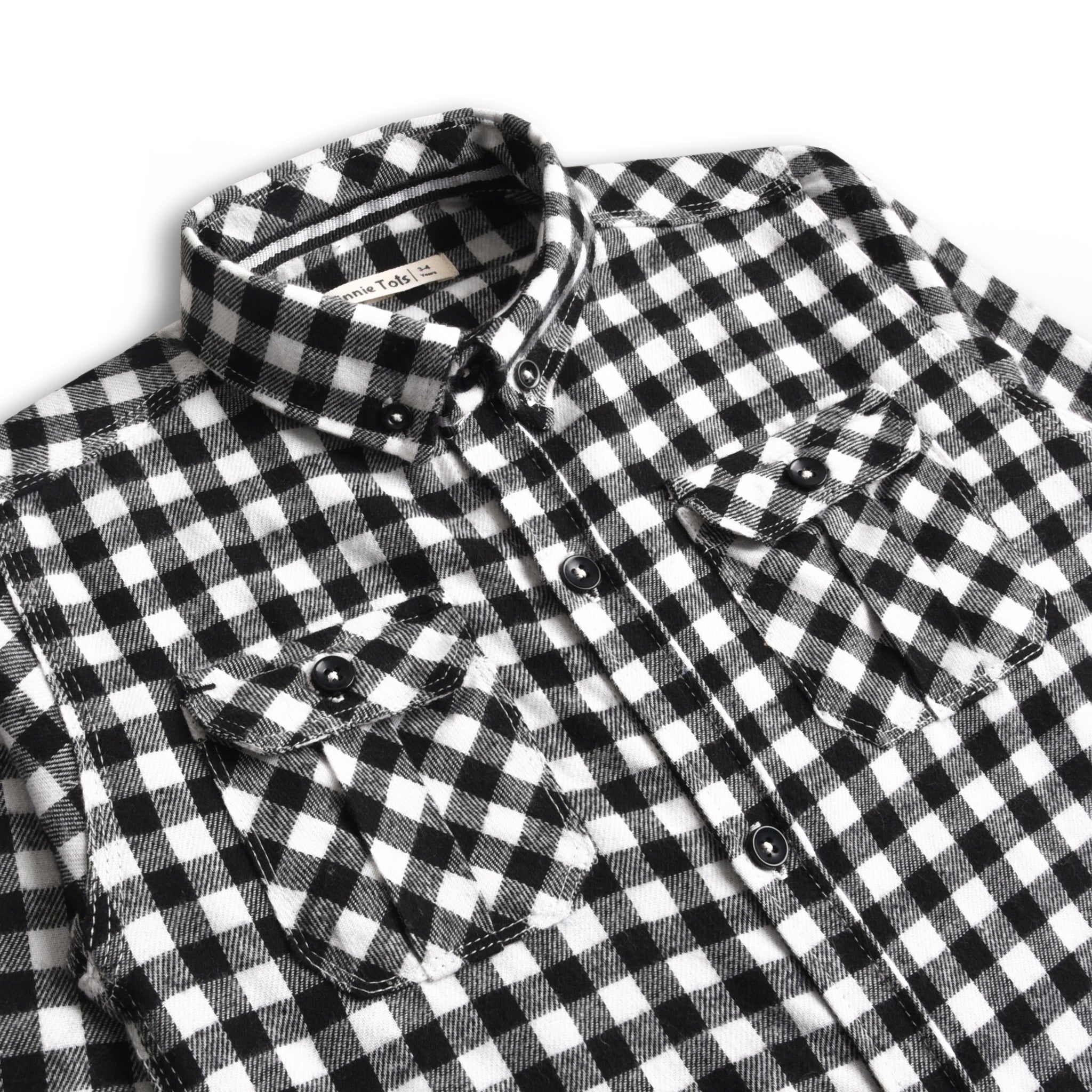 Black & White Flannel Shirt