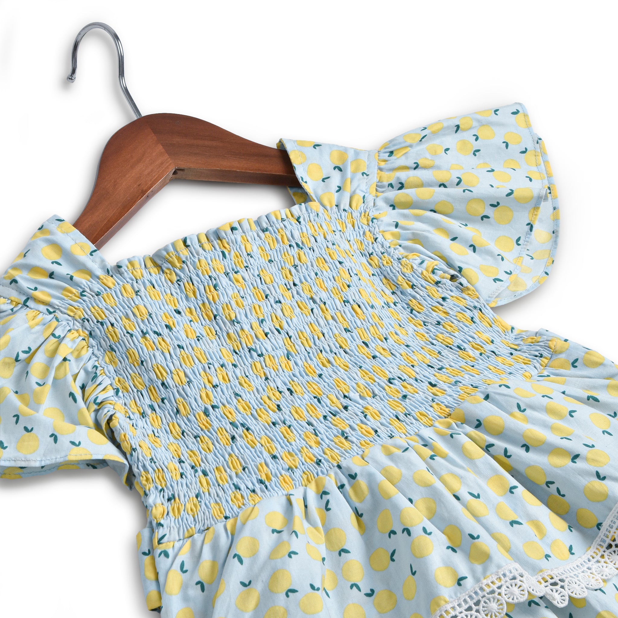 Lemon Garden Smocking Dress