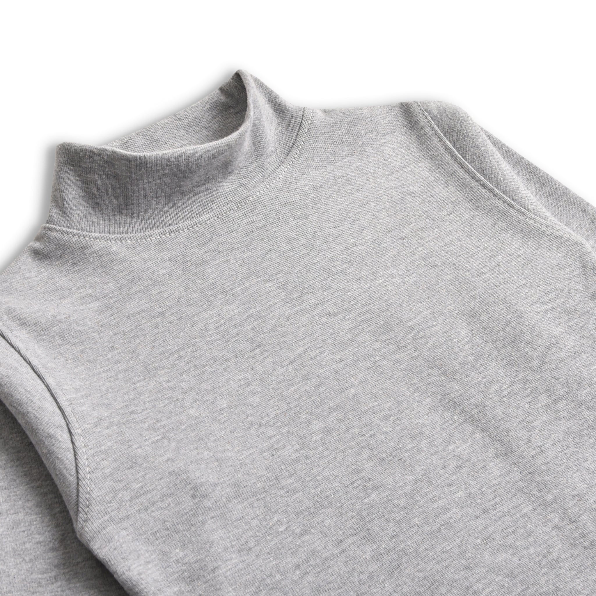 Grey Mock Neck