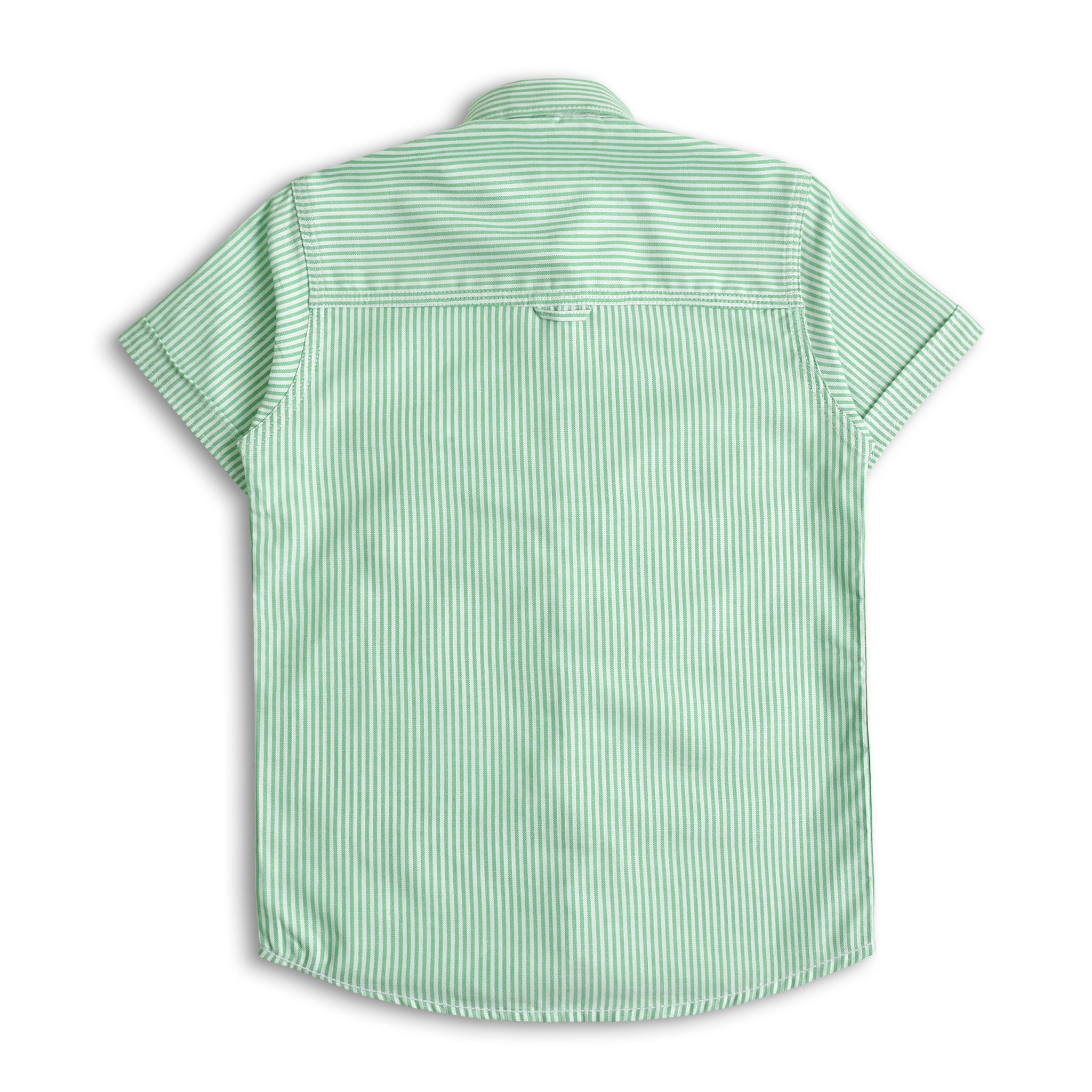 Pastel Green Striped Shirt