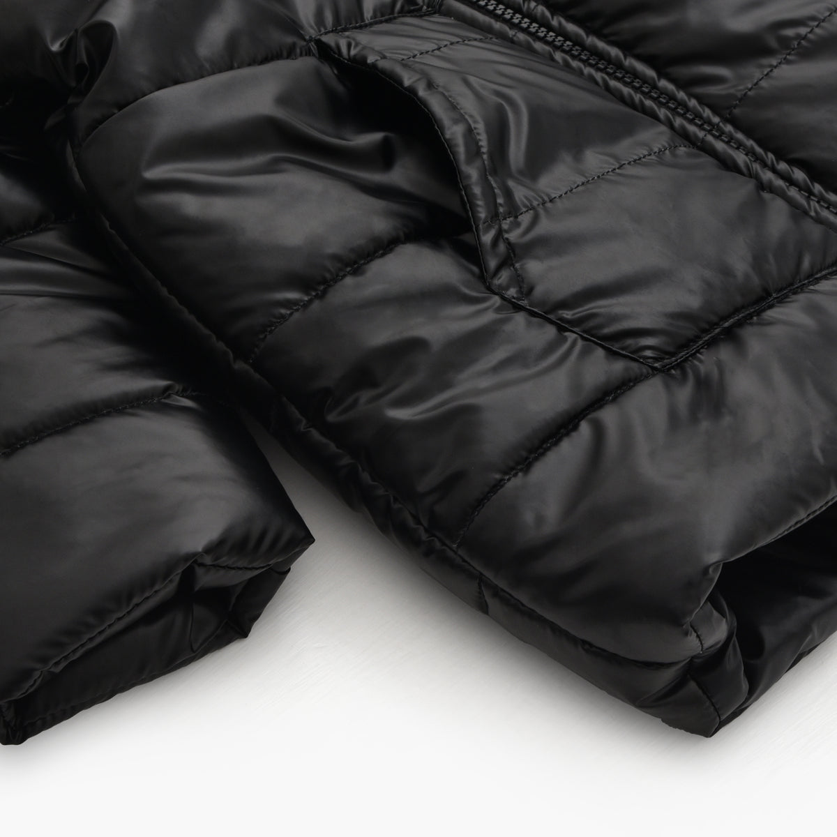 Jet Black Puffer Jacket – Tinnie Tots