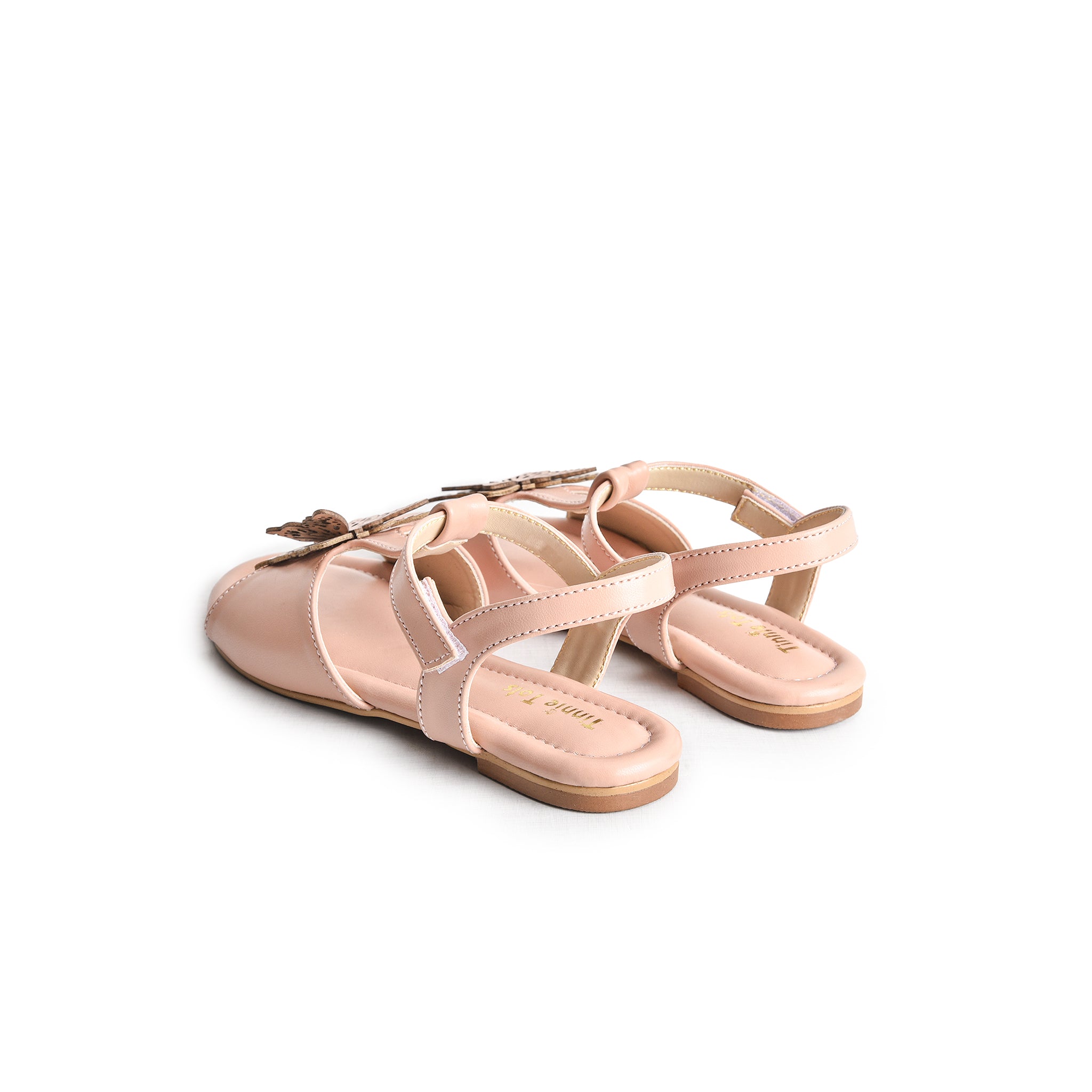 Nude Pink Butterfly Sandals