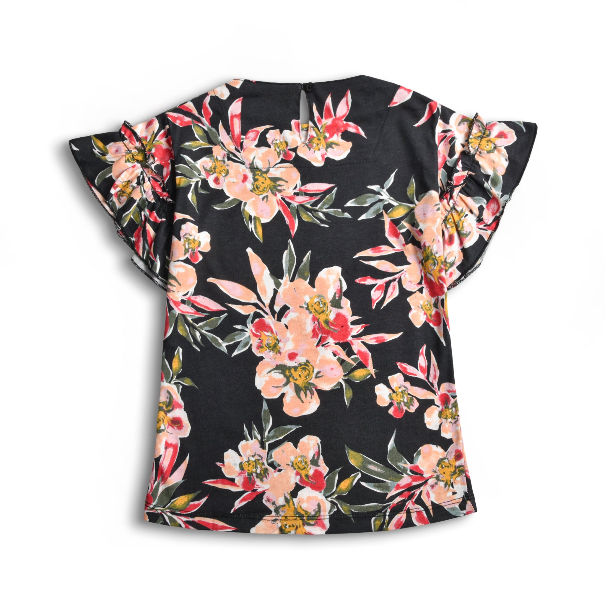 Black Floral T-shirt