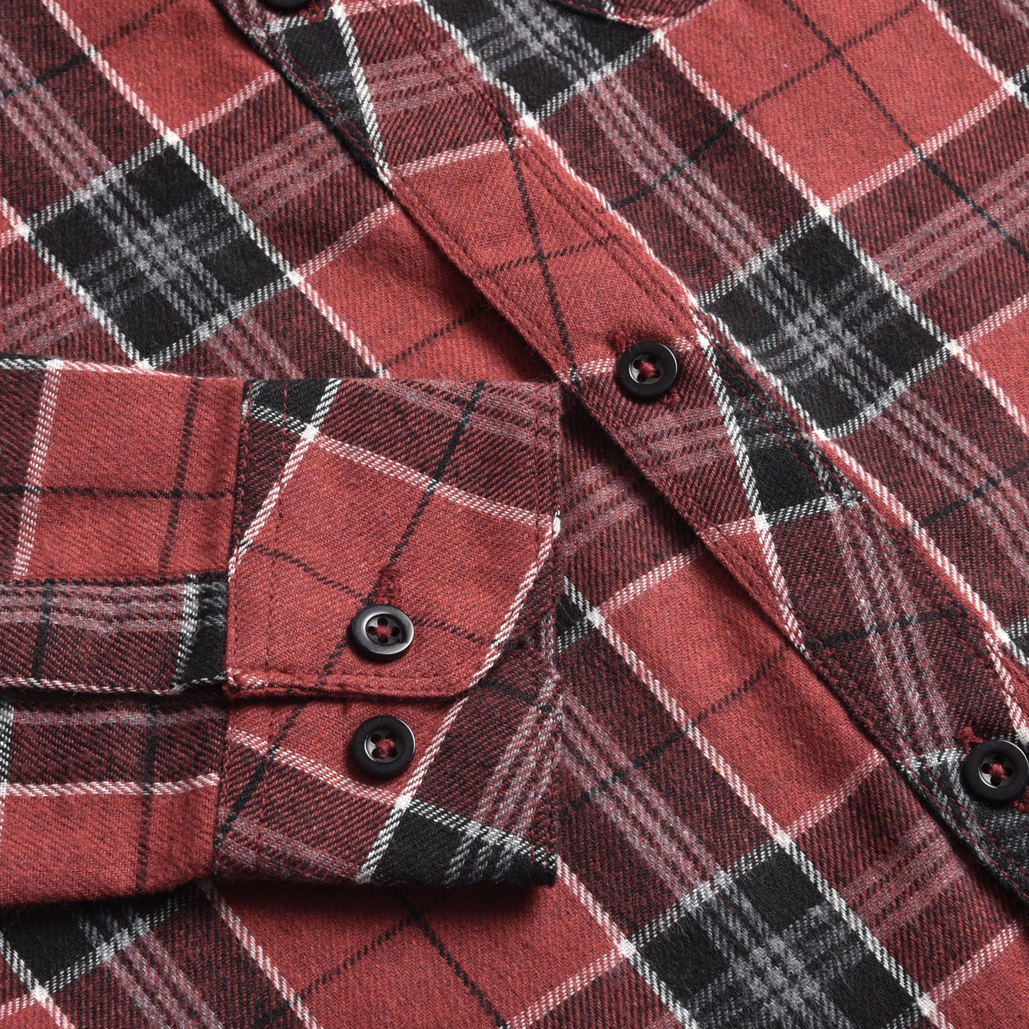 Maroon Checkered Flannel Shirt