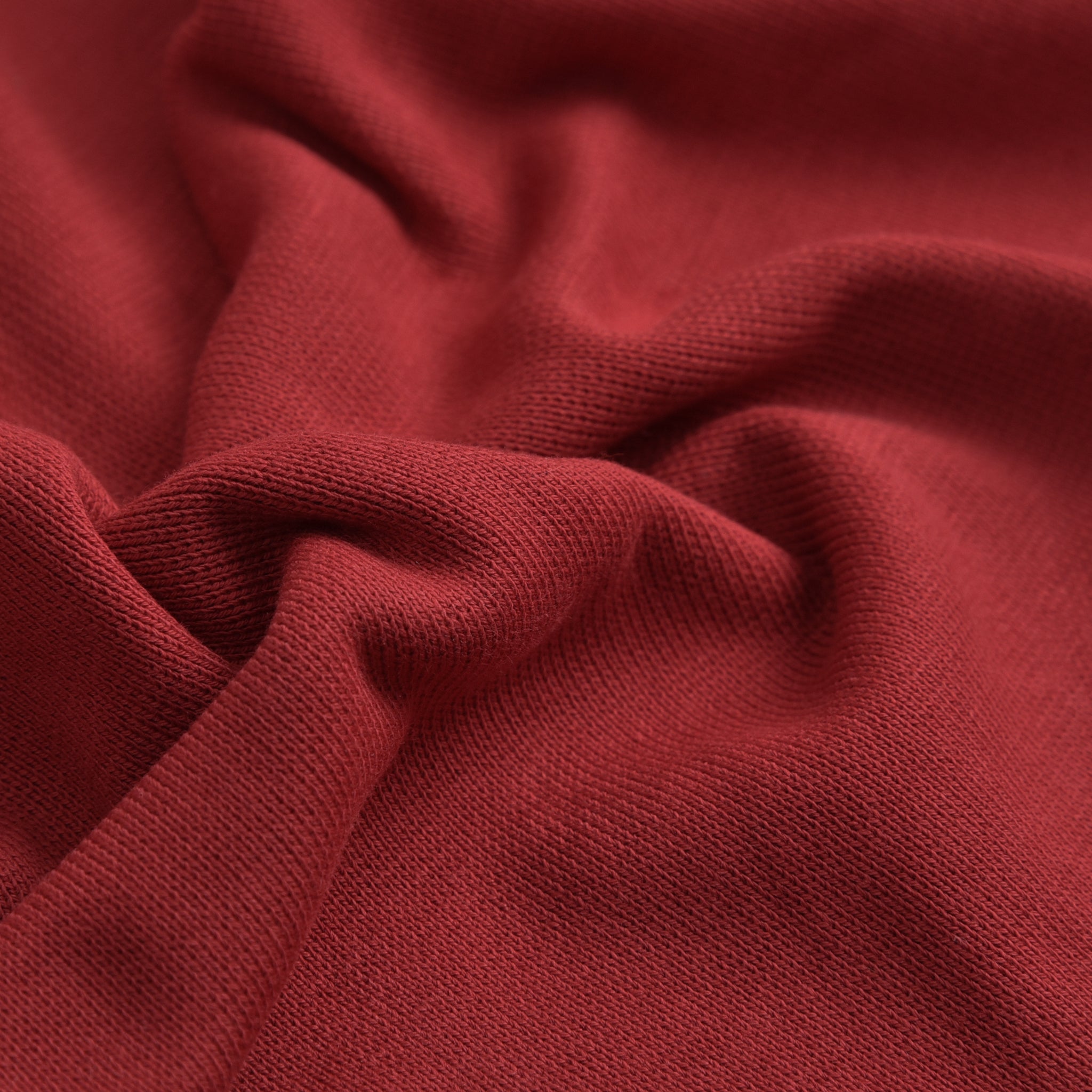 Deep Red Mock Neck