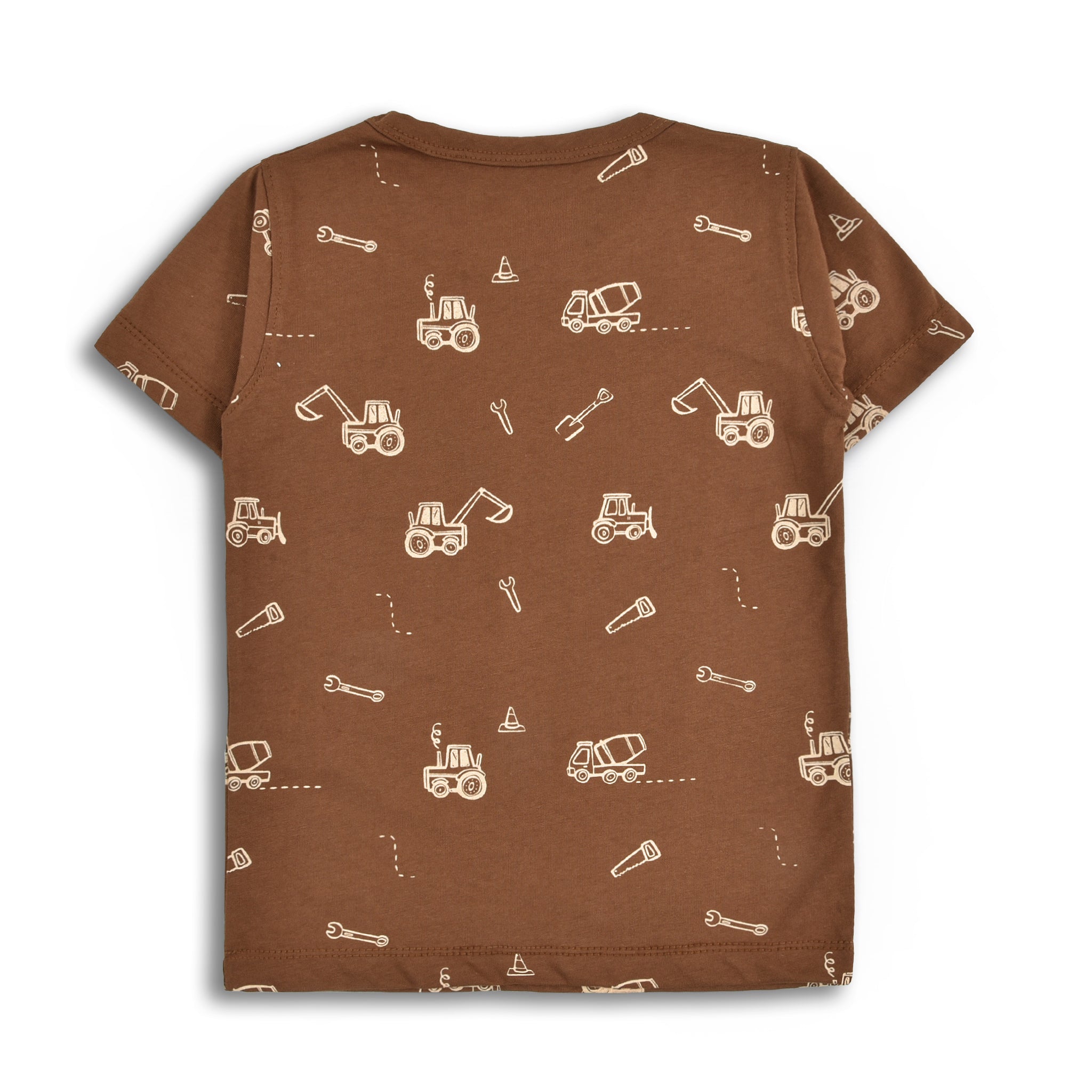 Brown Printed T-Shirt