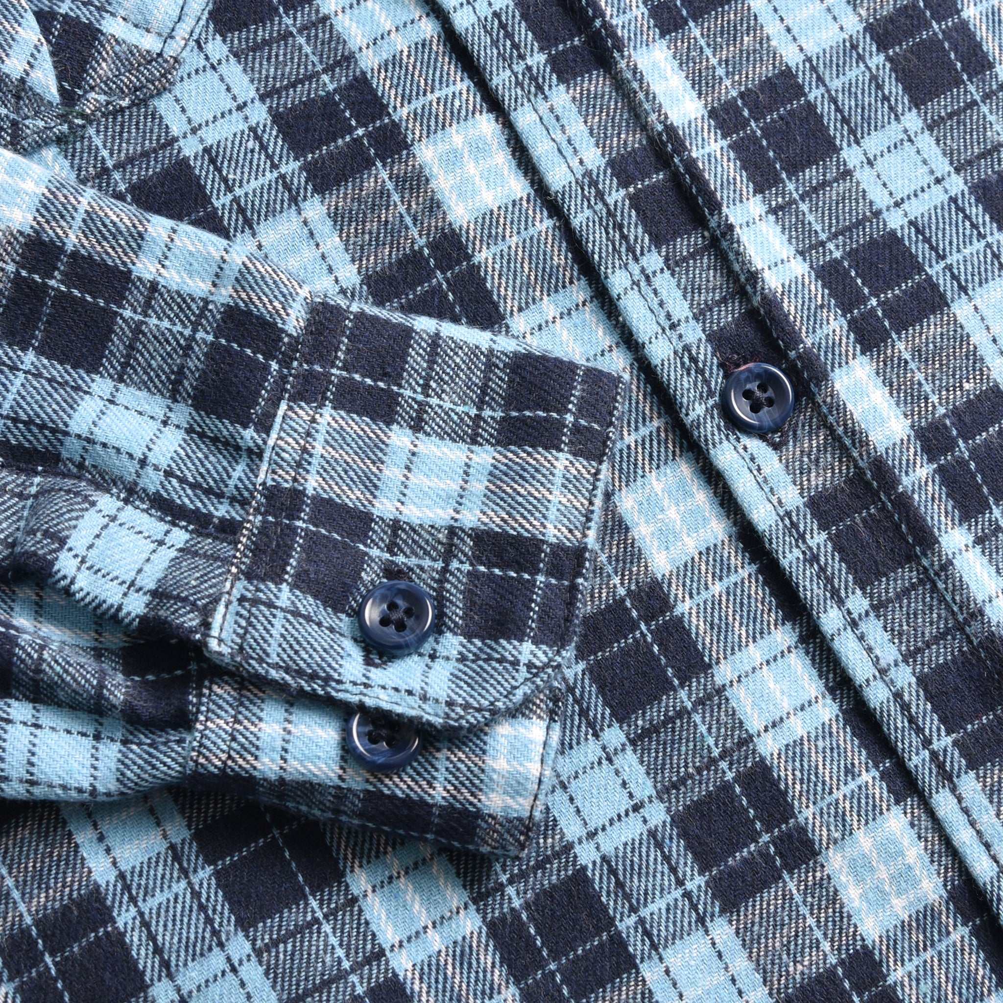 Ice Blue Flannel Shirt