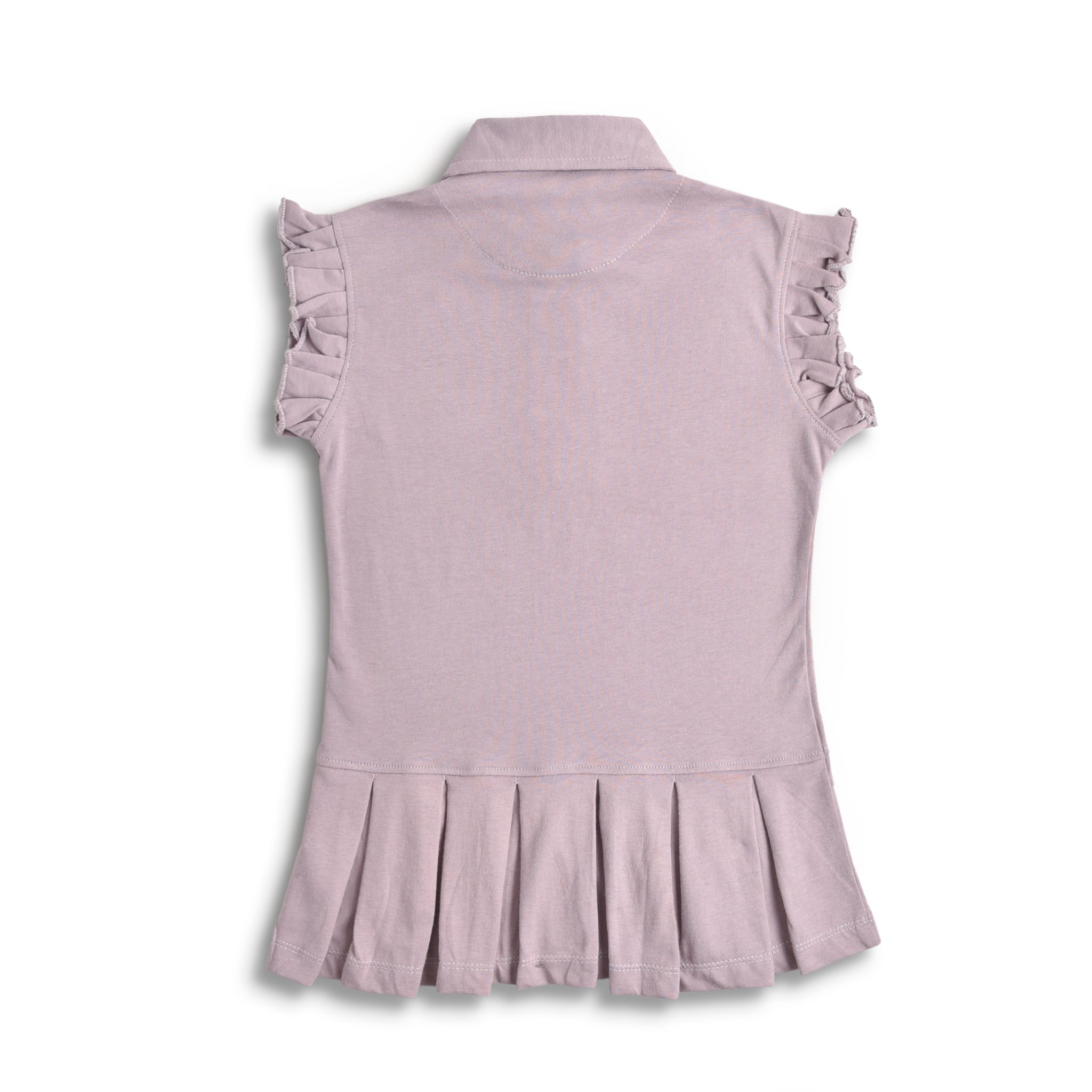 Cotton Jersey Pleated Top