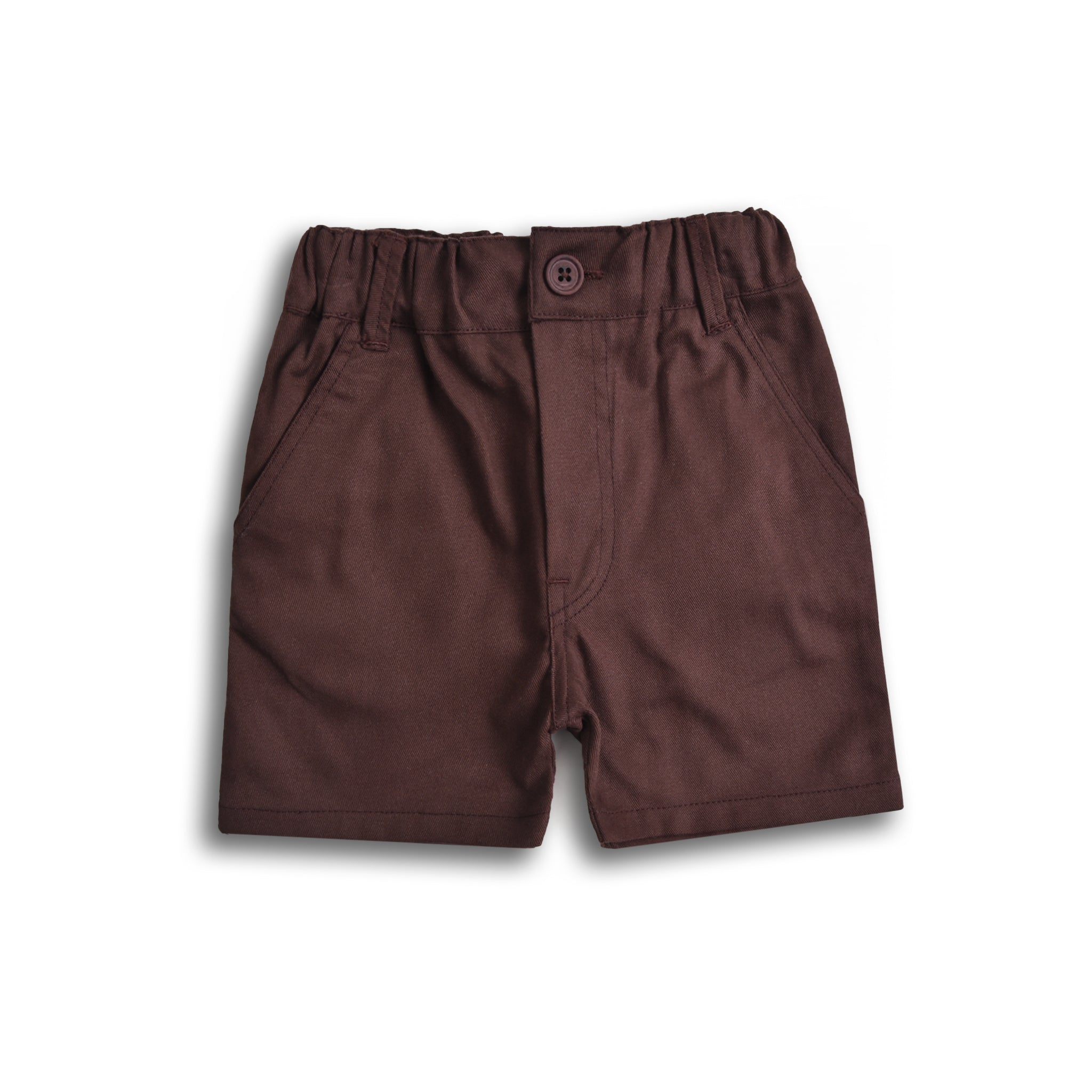 Burgundy Infants Cotton Shorts