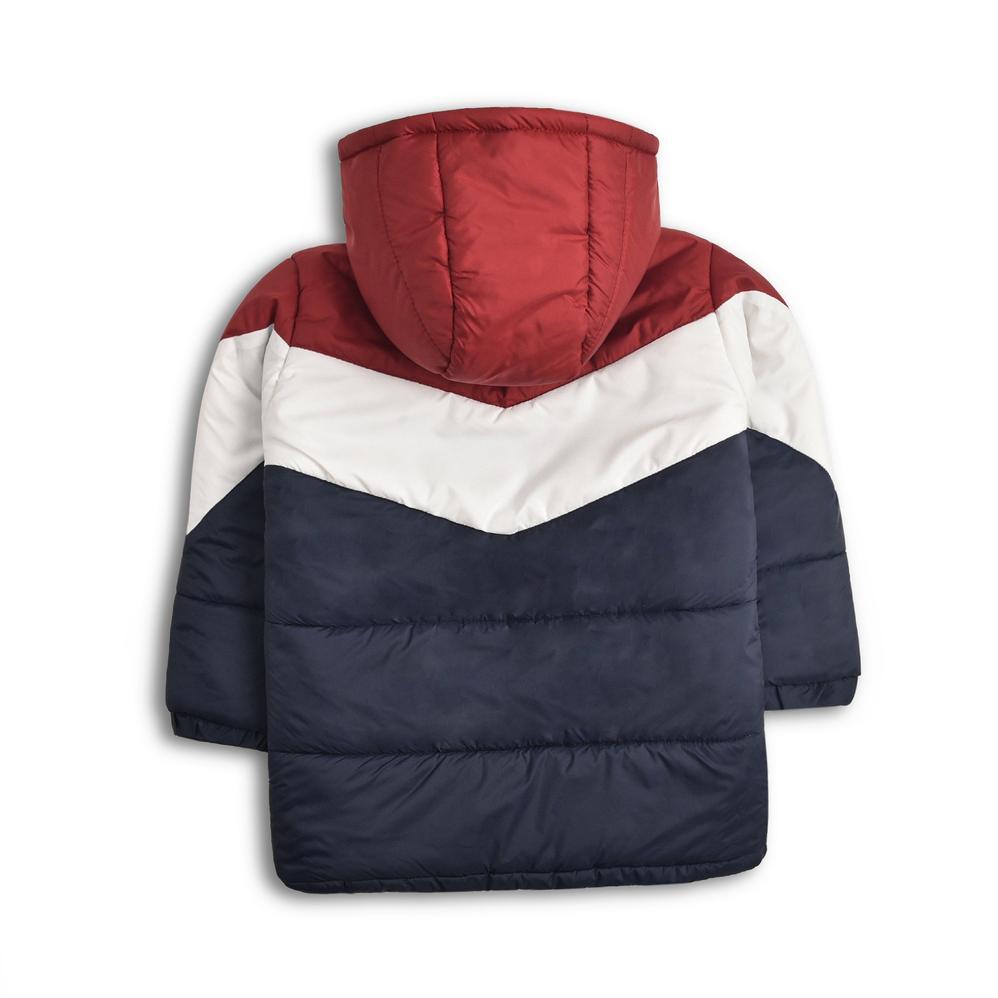 Navy & Red Puffer Jacket