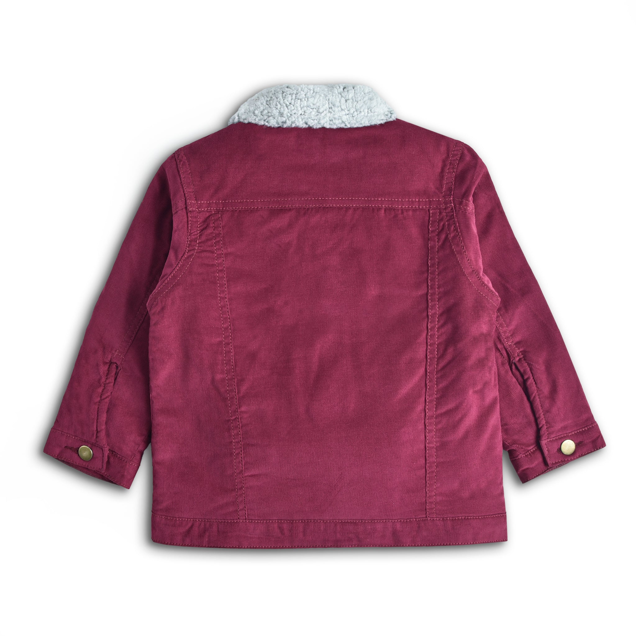 Plum Sherpa Corduroy Jacket