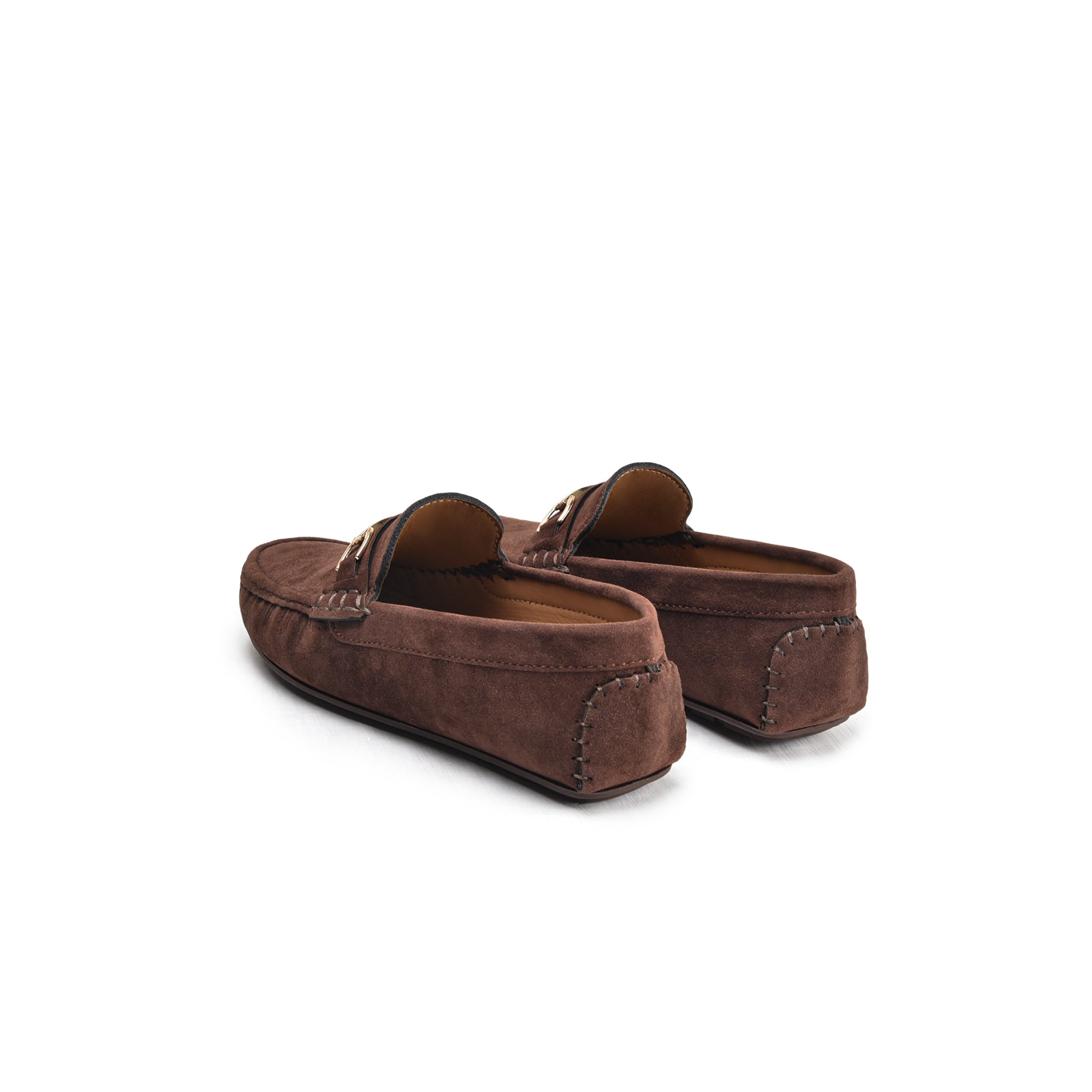 Coffee Brown Suede Loafers