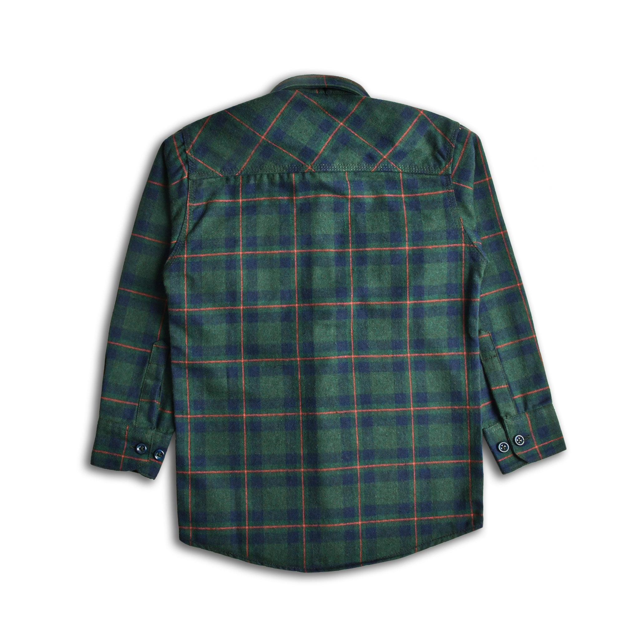 Bottle Green Flannel Shirt