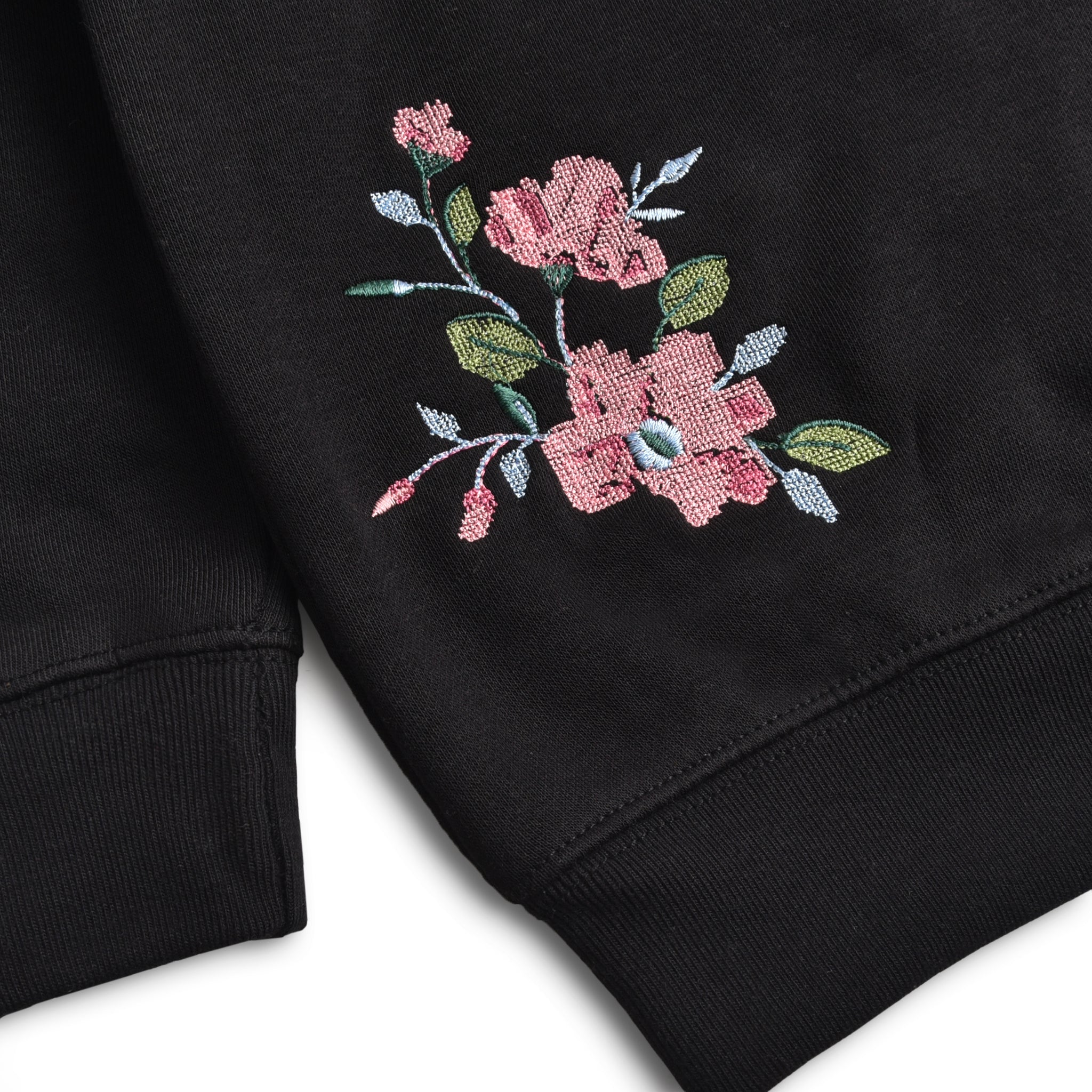 Floral Embroidered Fleece Set (2pc)