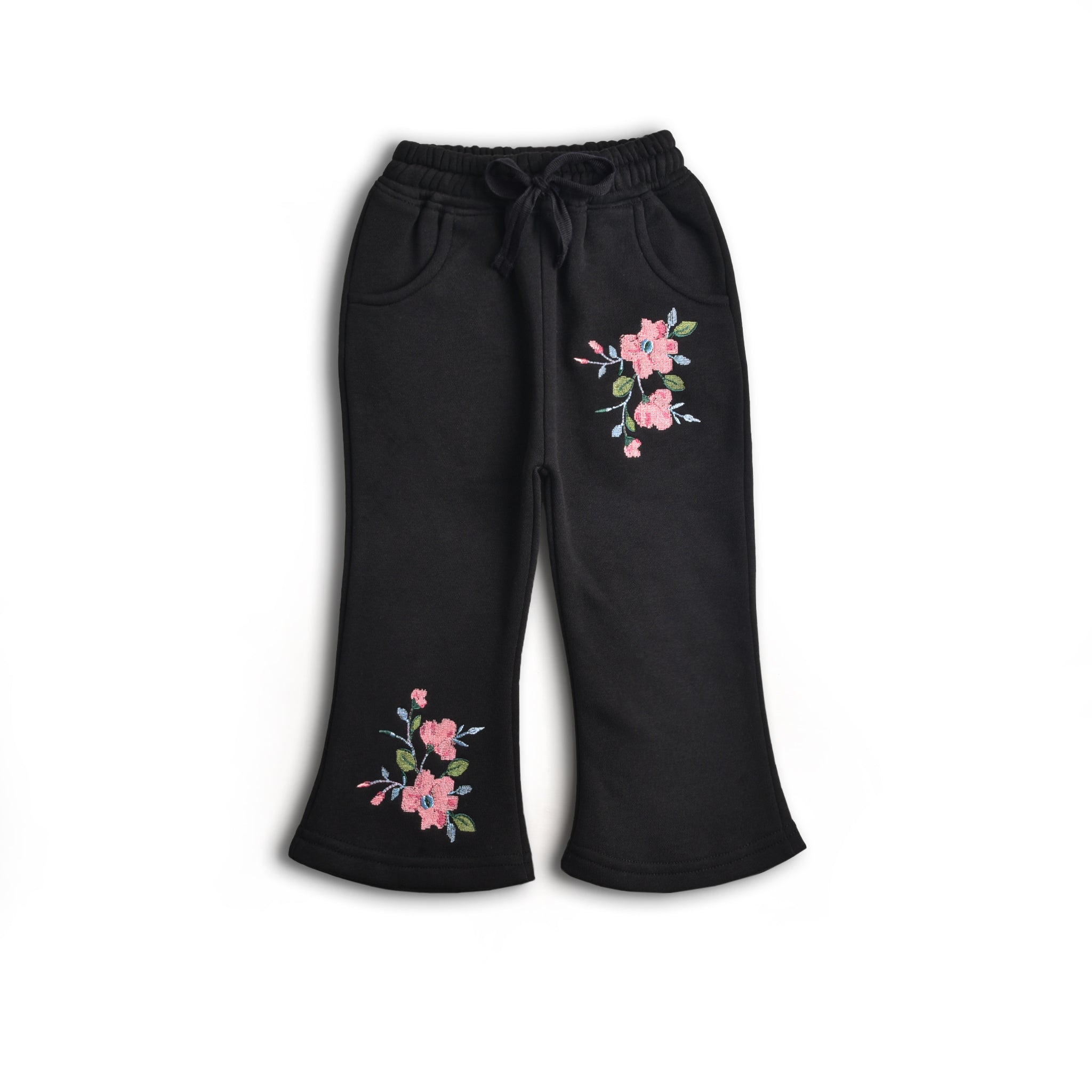 Floral Embroidered Fleece Set (2pc)