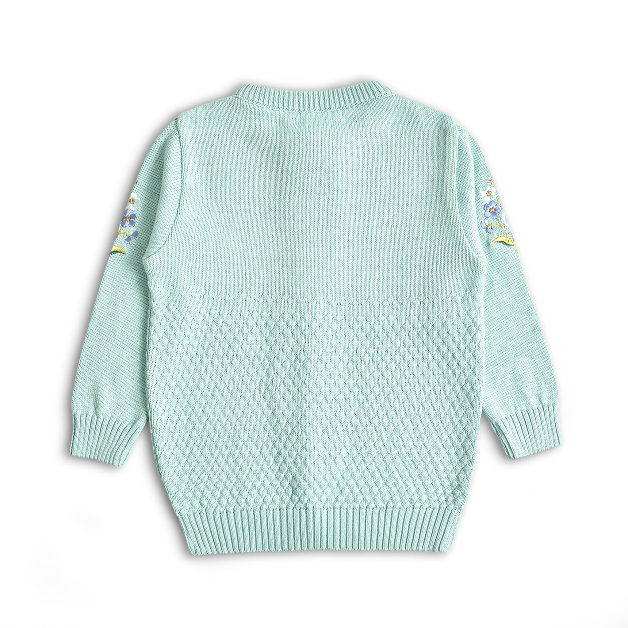 Mint Embroidered Cardigan