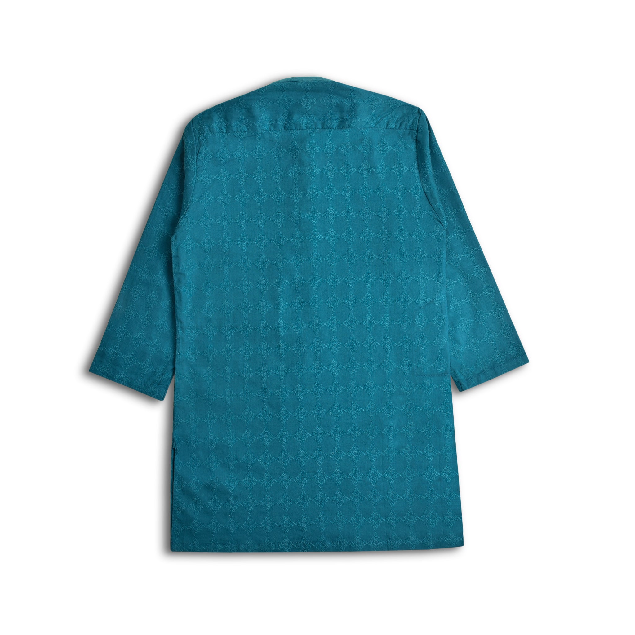 Cobalt Blue Embroidered Boys Kurta