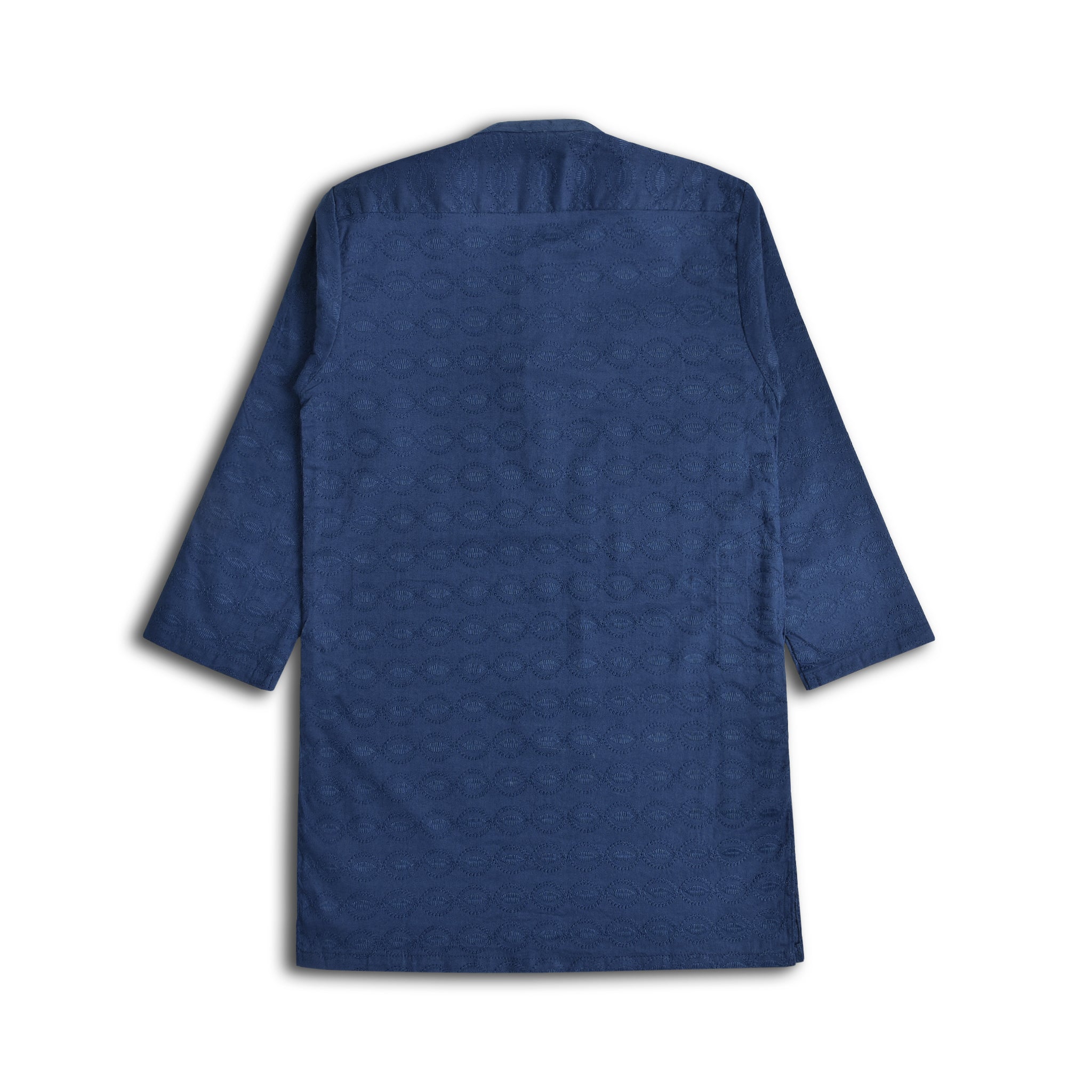 Royal Blue Embroidered Boys Kurta