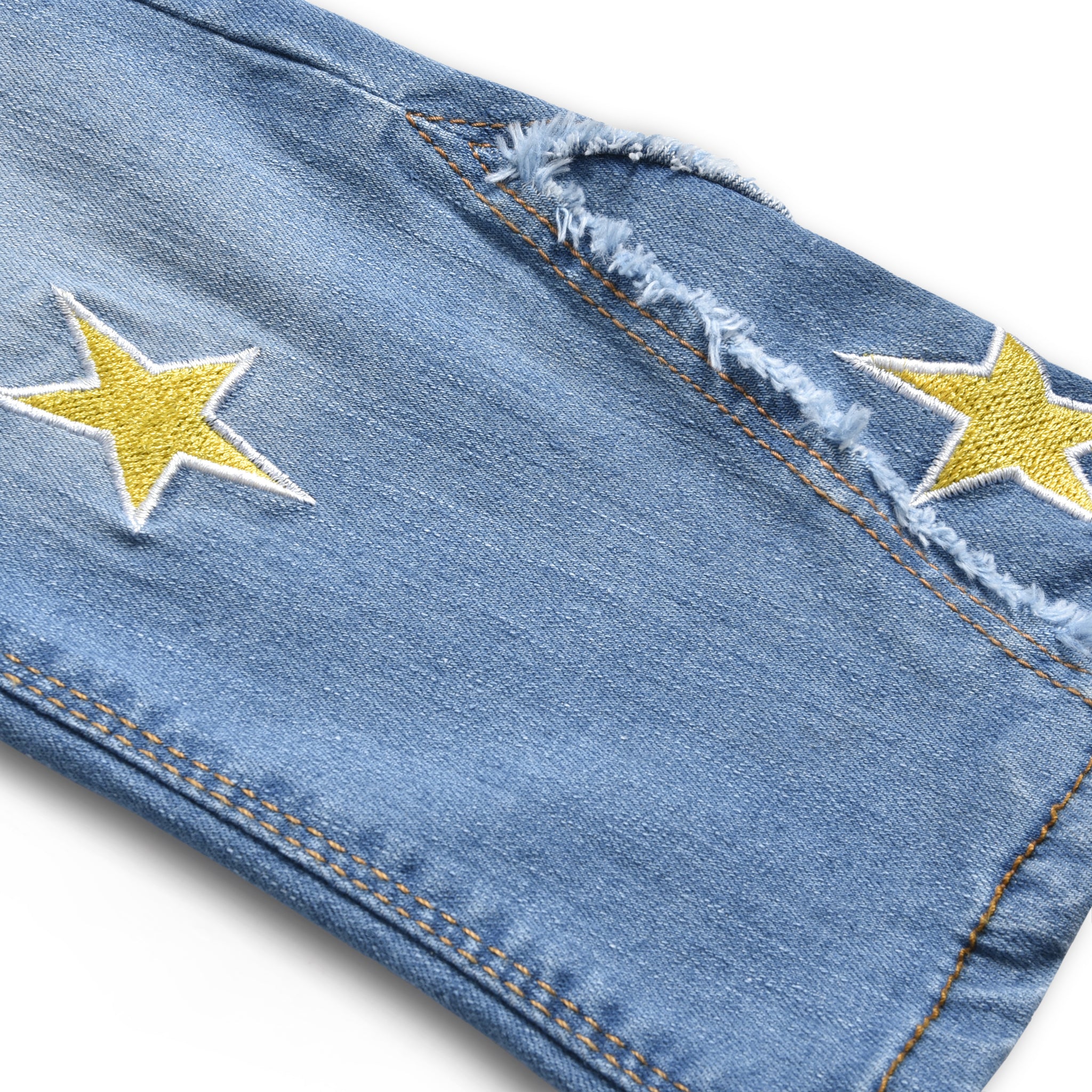 Light Wash Embellished Jeans