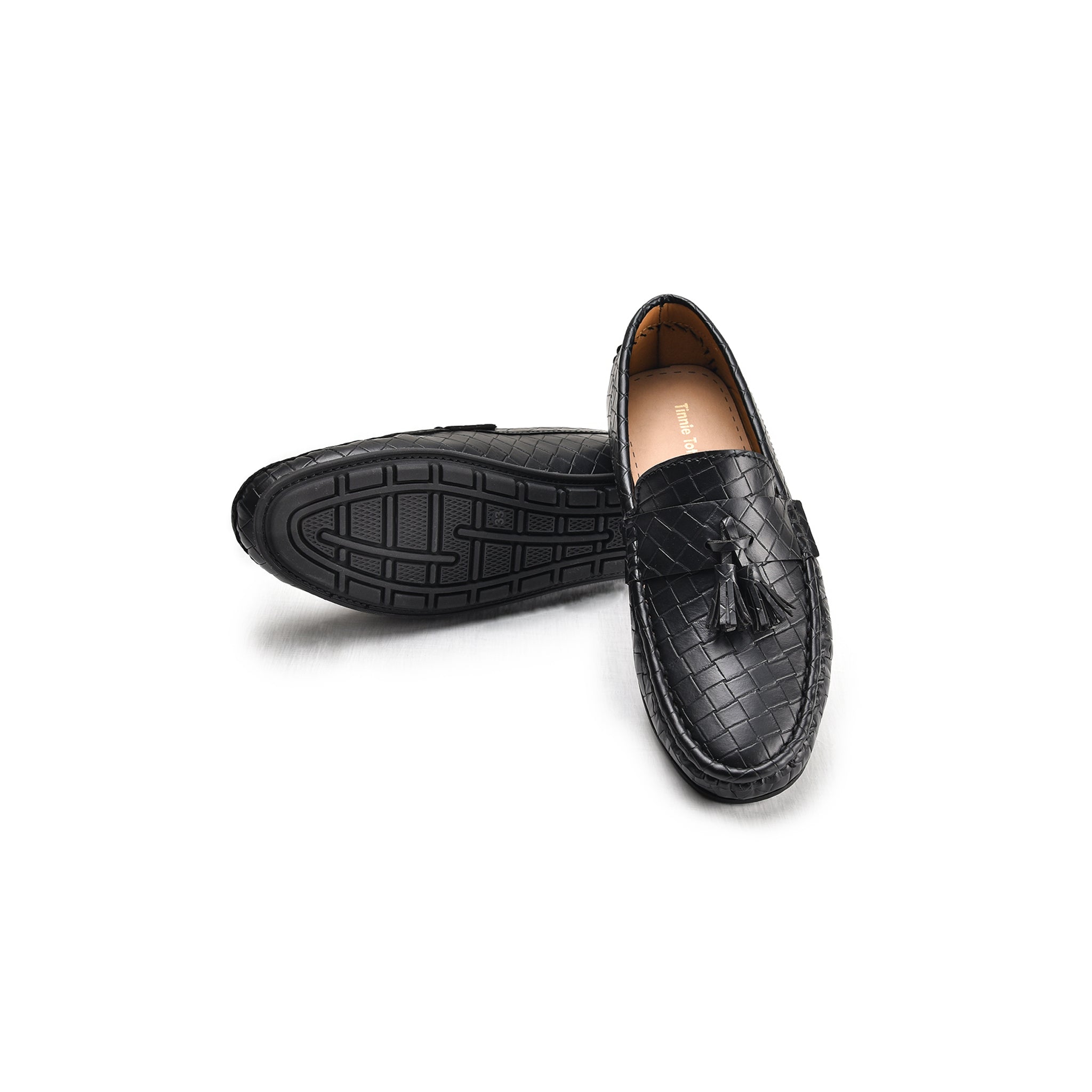 Black Smart Tassel Loafers