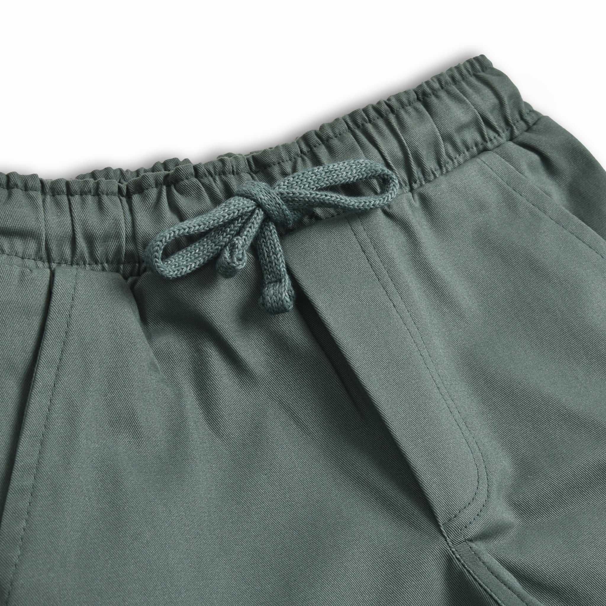 Olive Cargo Cotton Shorts