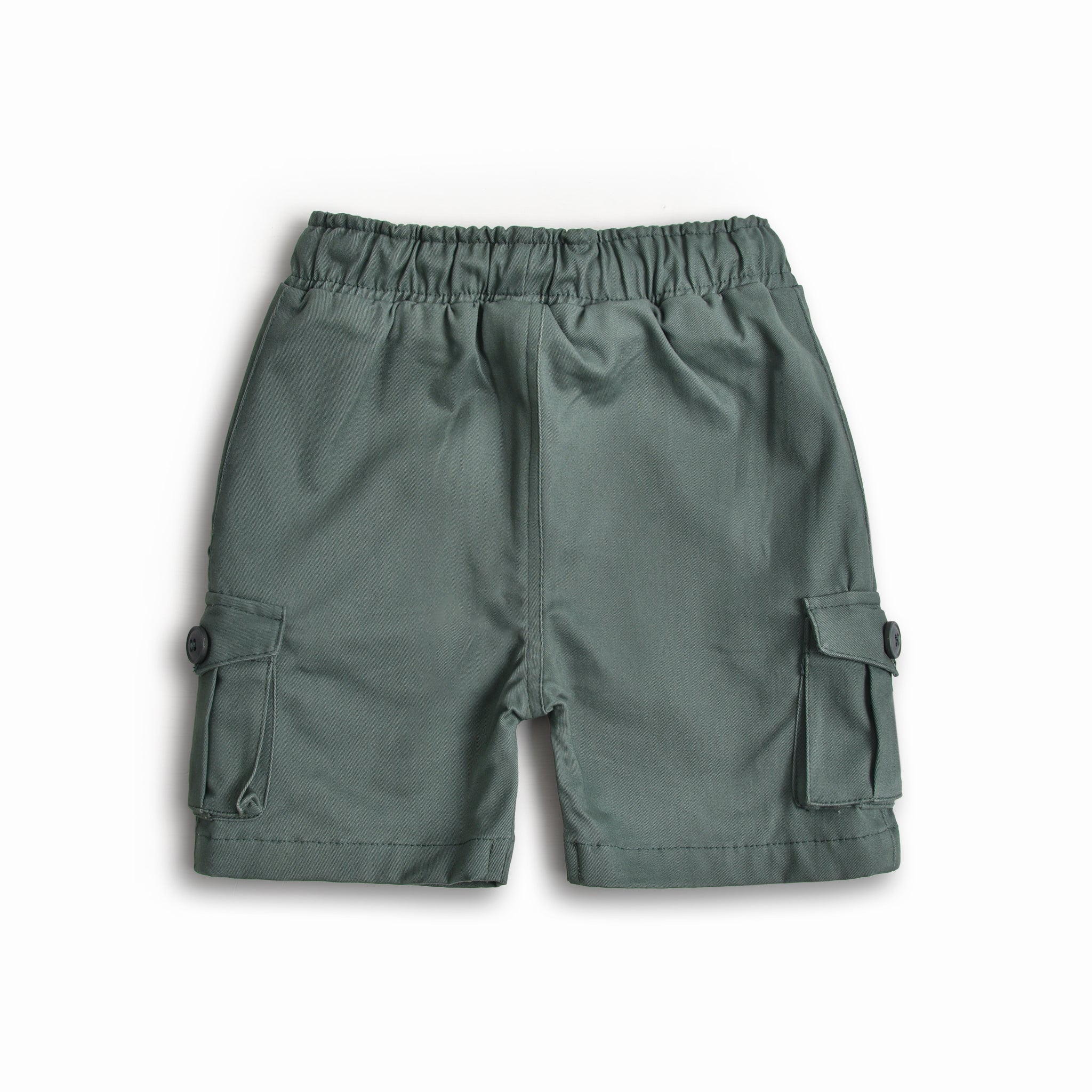 Olive Cargo Cotton Shorts