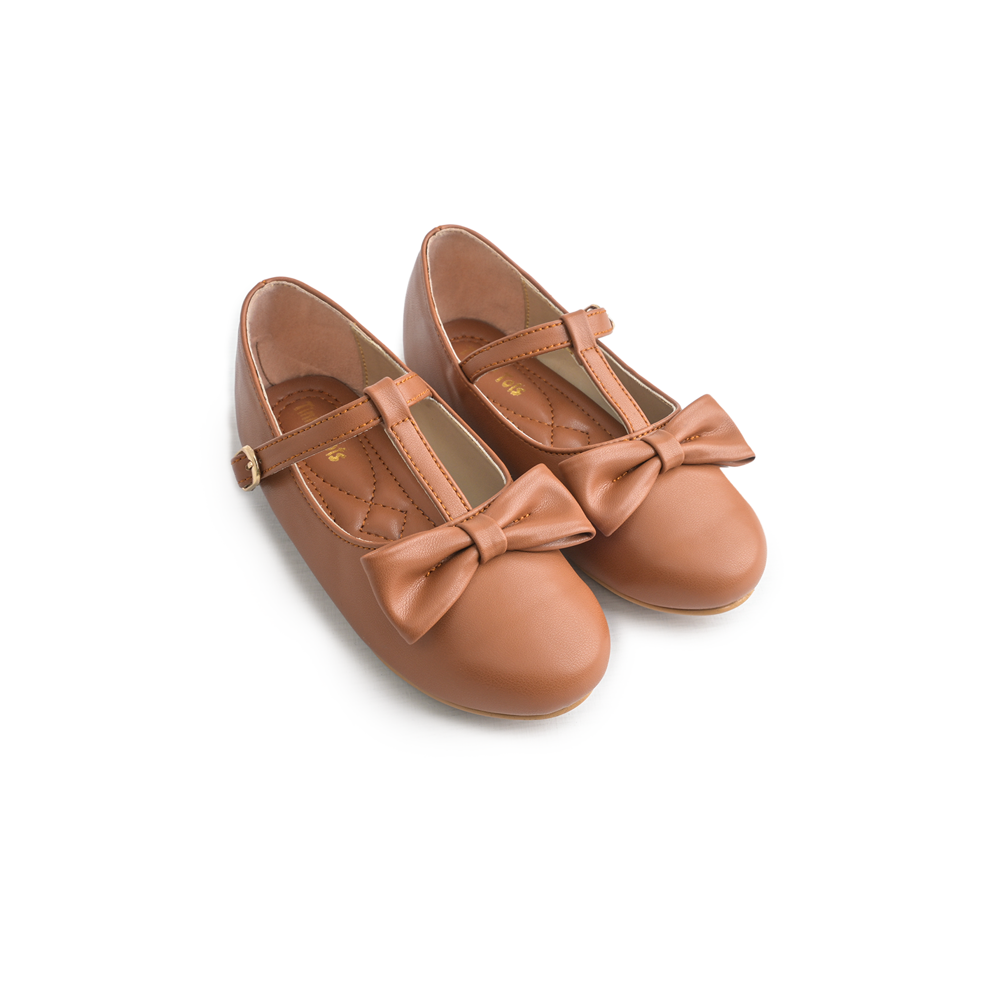 Tan Bow Detail Pumps