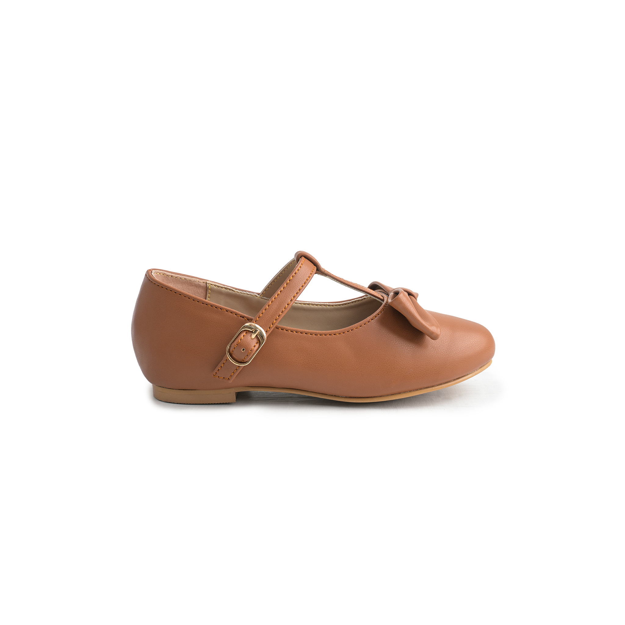 Tan Bow Detail Pumps