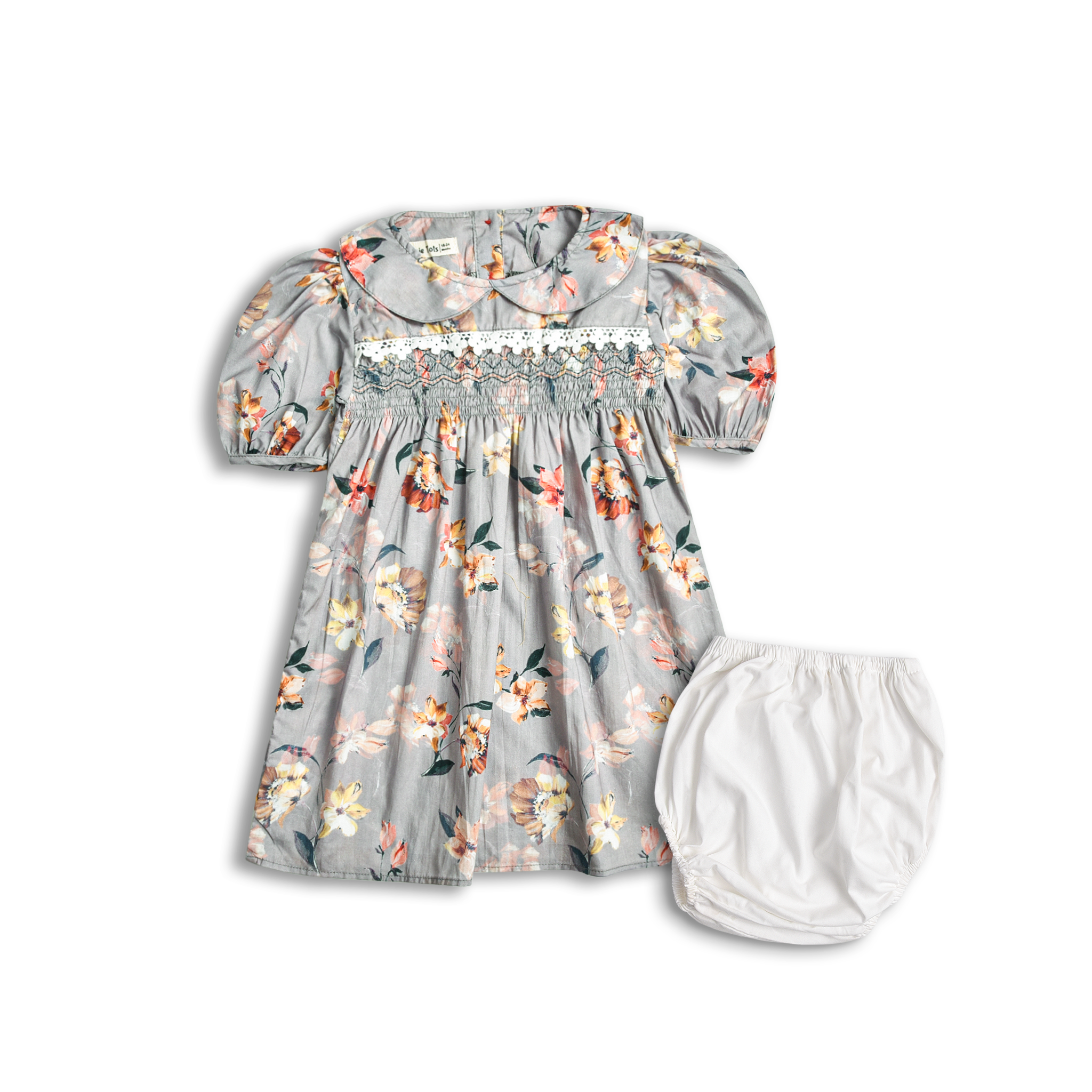 Floral Cotton Frock Set (2pc)