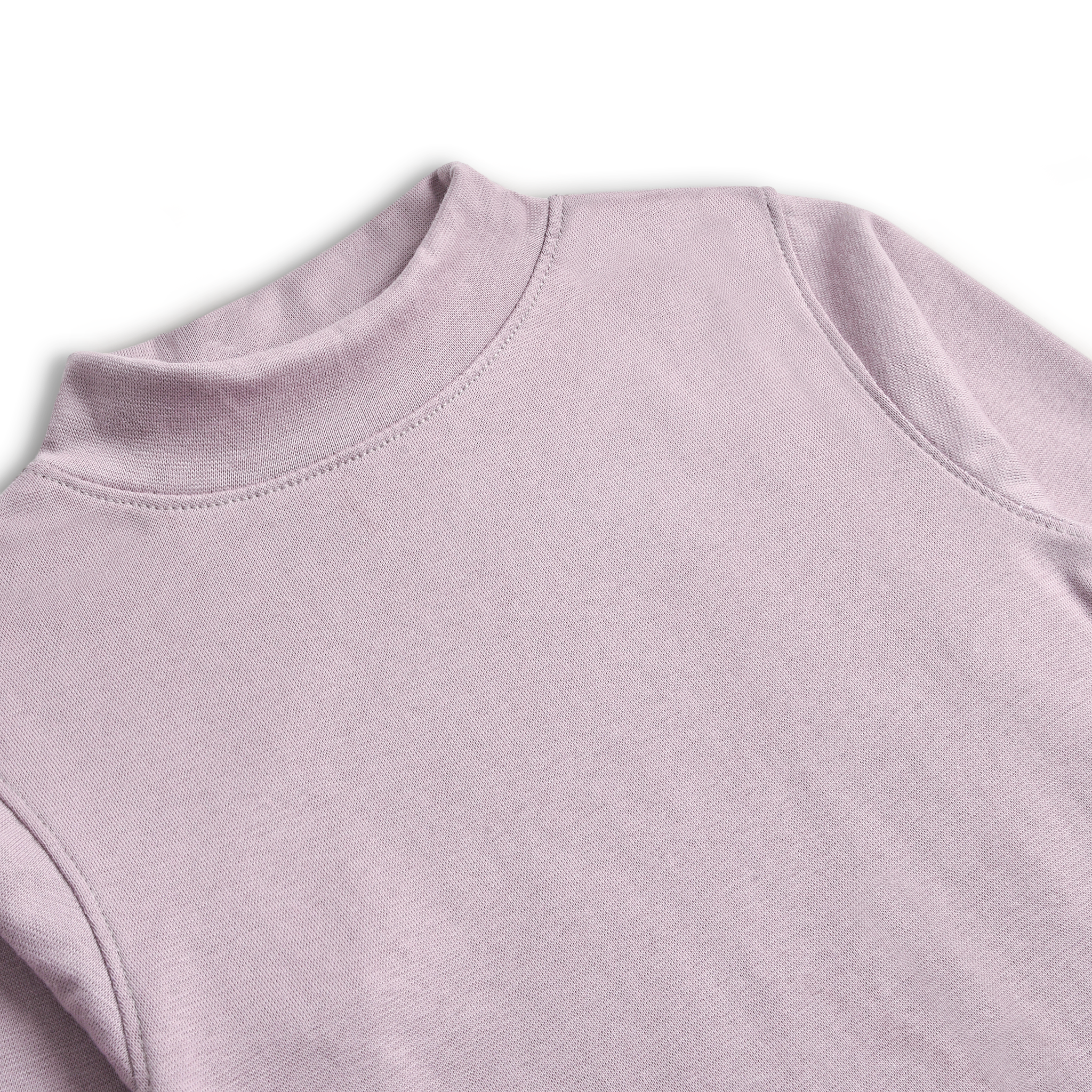 Powder Pink Mock Neck